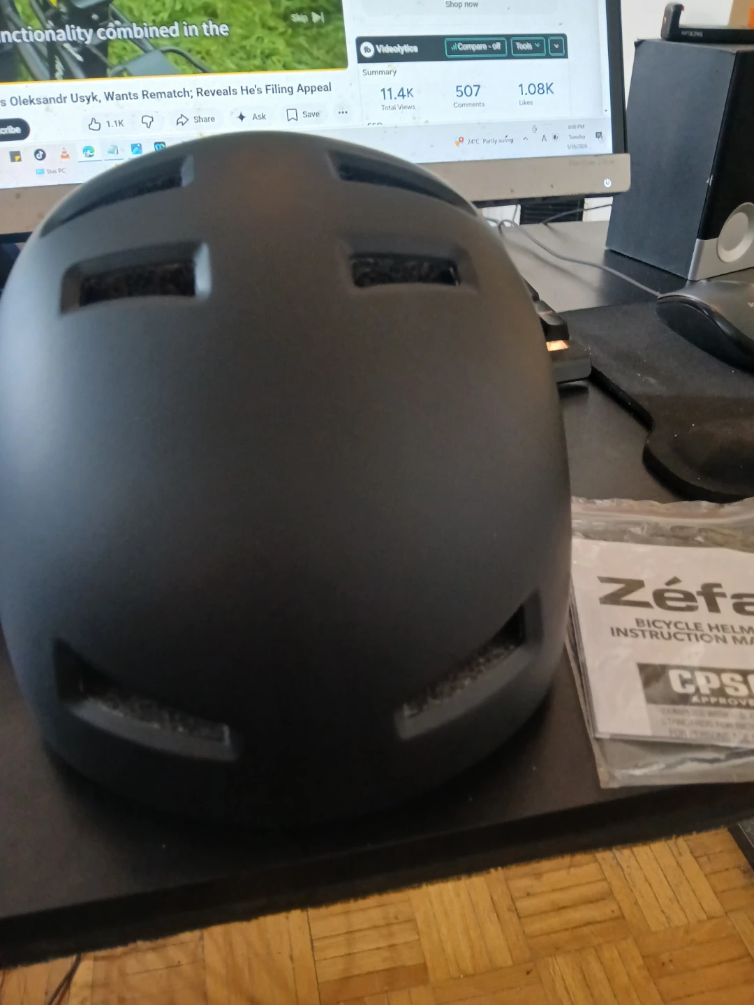 Zefal Bicycle Helmet CPSC approved - photo 2