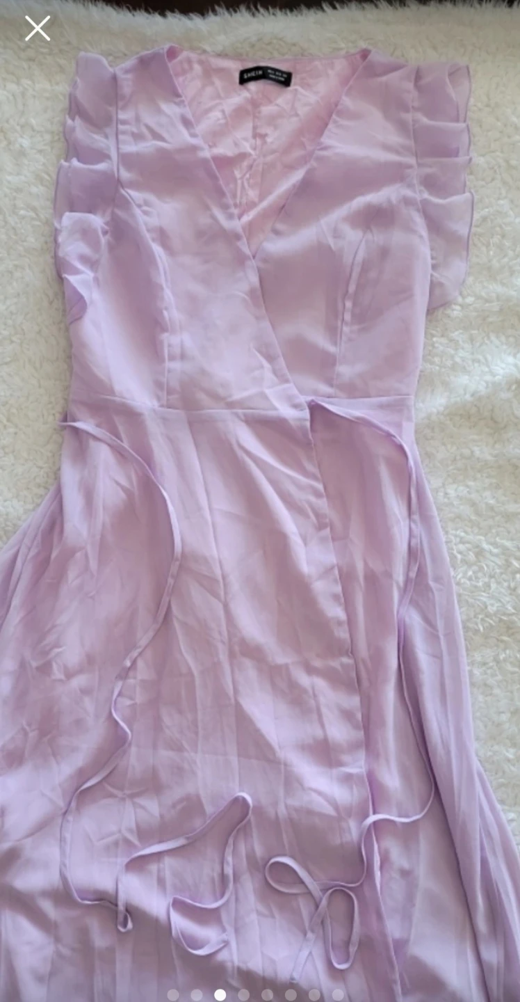 Shein Lavender Wrap Maxi Dress - Medium - photo 4
