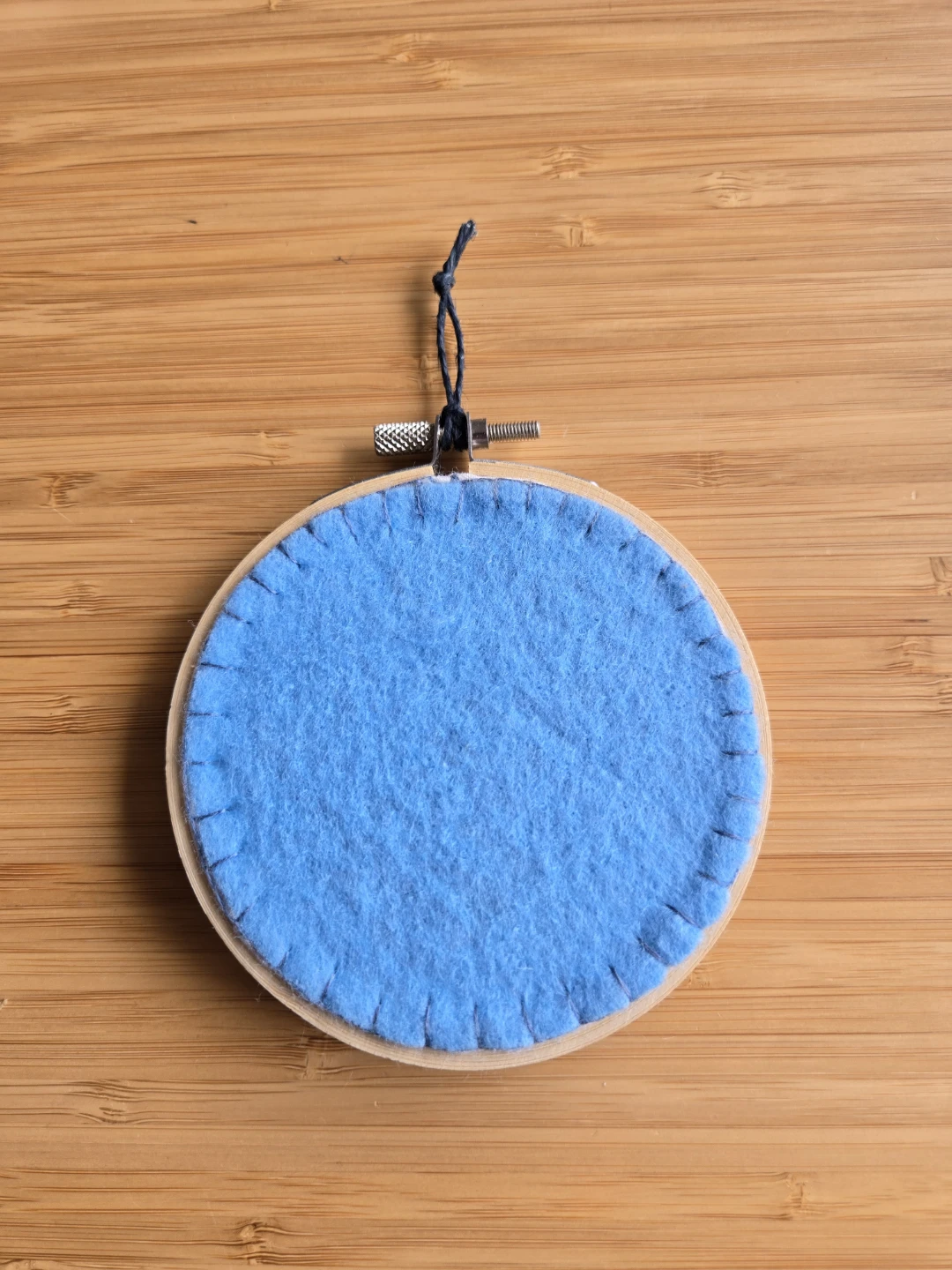 Handmade Embroidered Shell 4inch Hoop Art - photo 3