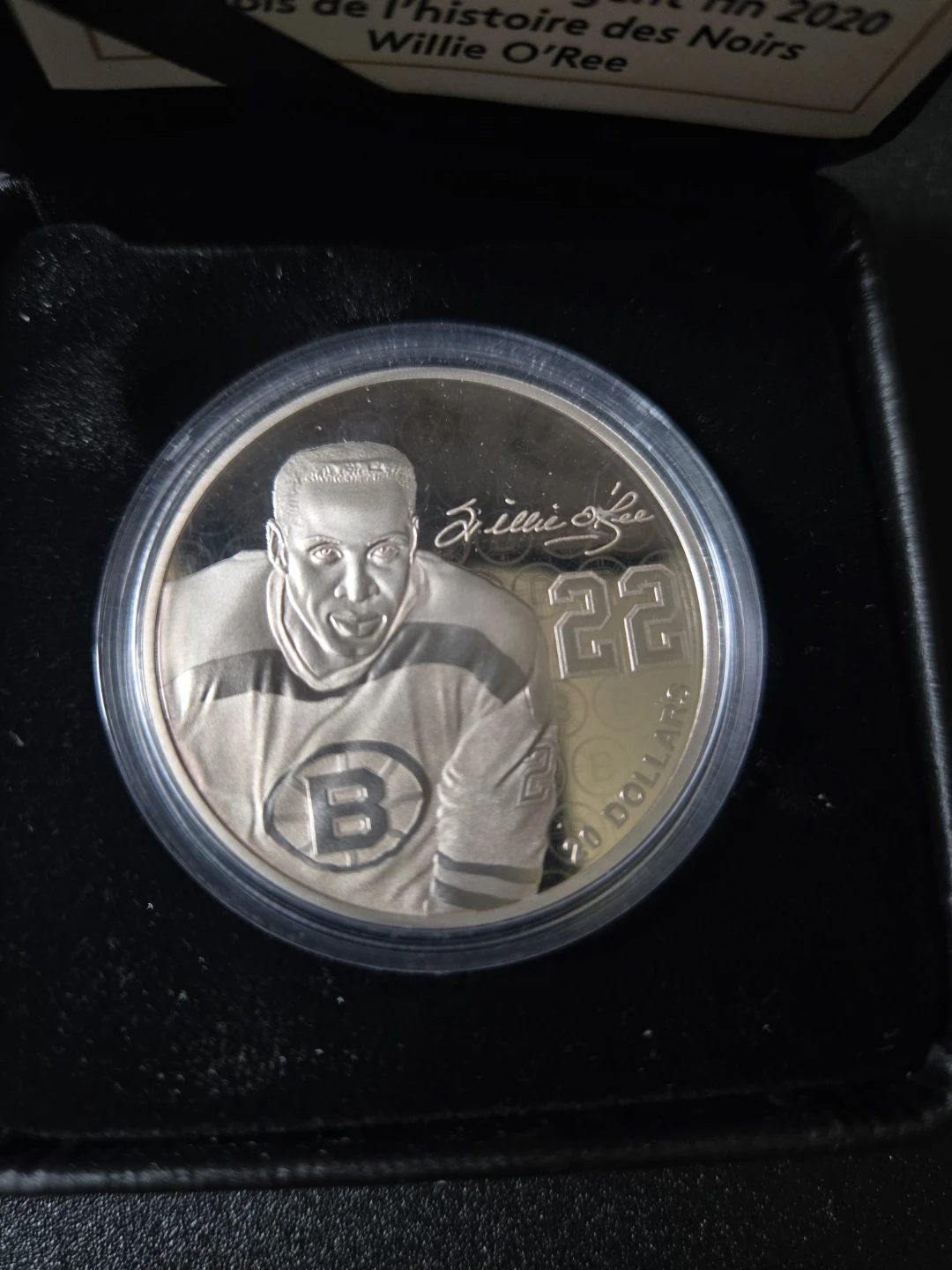 2020 Willie O'Ree $20 Fine Silver Coin - Black History Month - photo 4