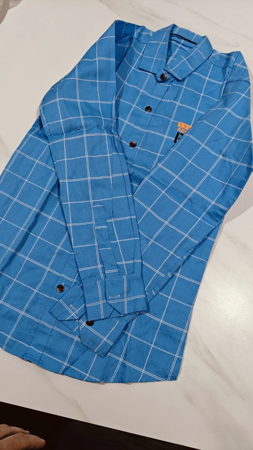 Blue Plaid Shirt with Brooklyn Graphic - photo 2