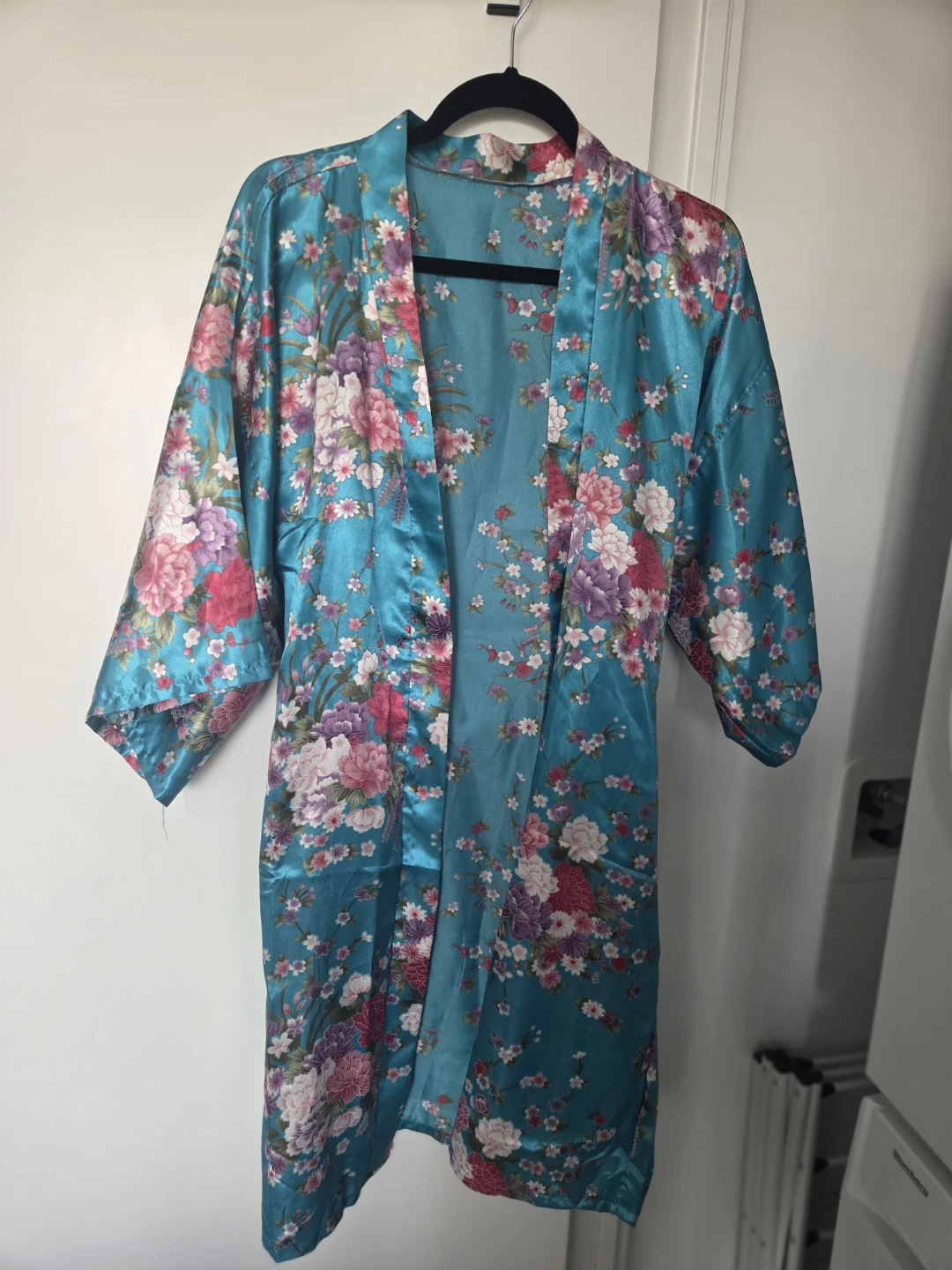 Blue floral kimono robe - photo 2