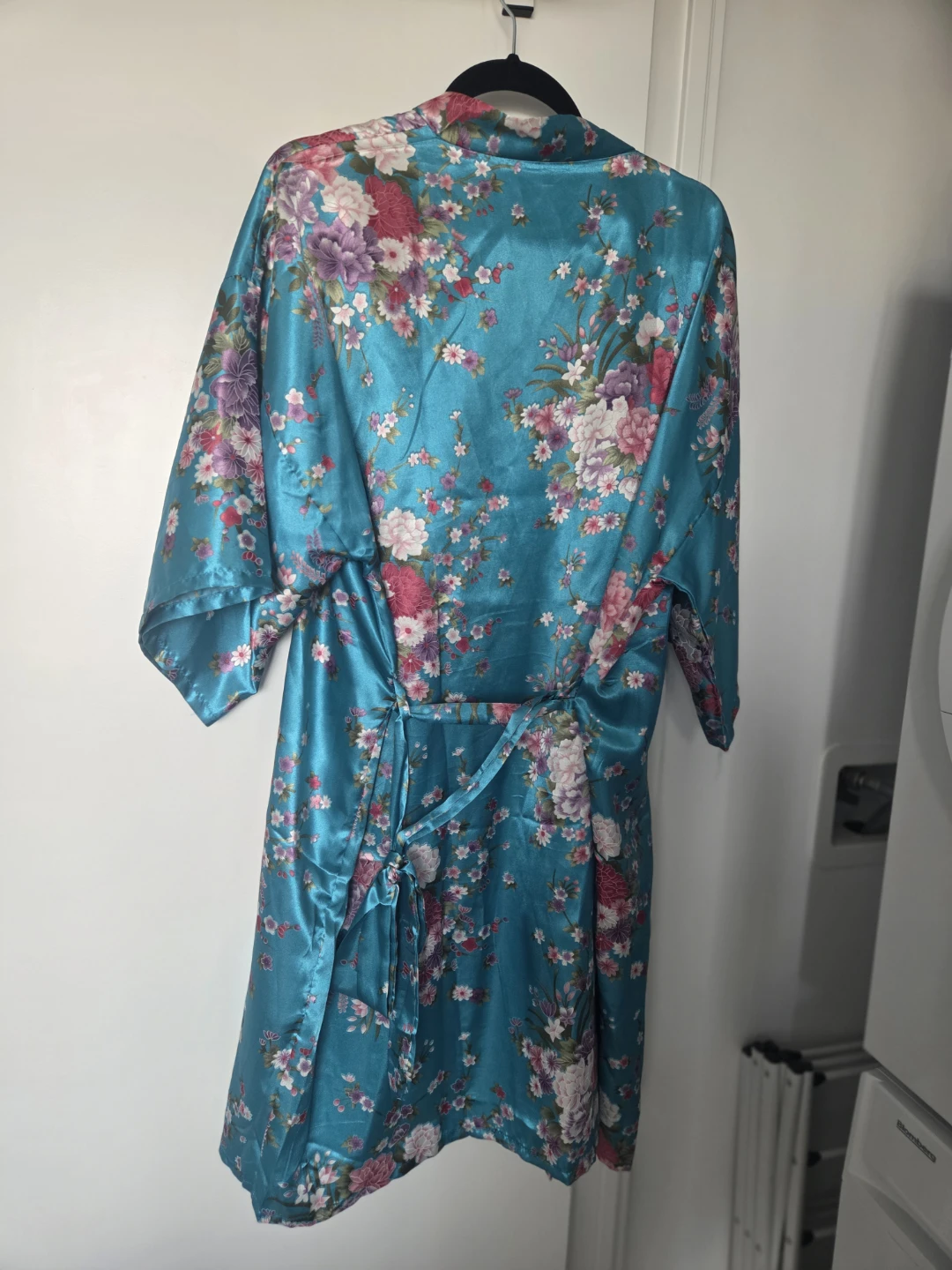 Blue floral kimono robe - photo 3