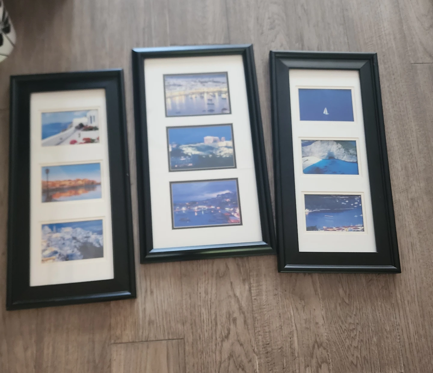 Set of 3 Framed Travel Scene Pictures