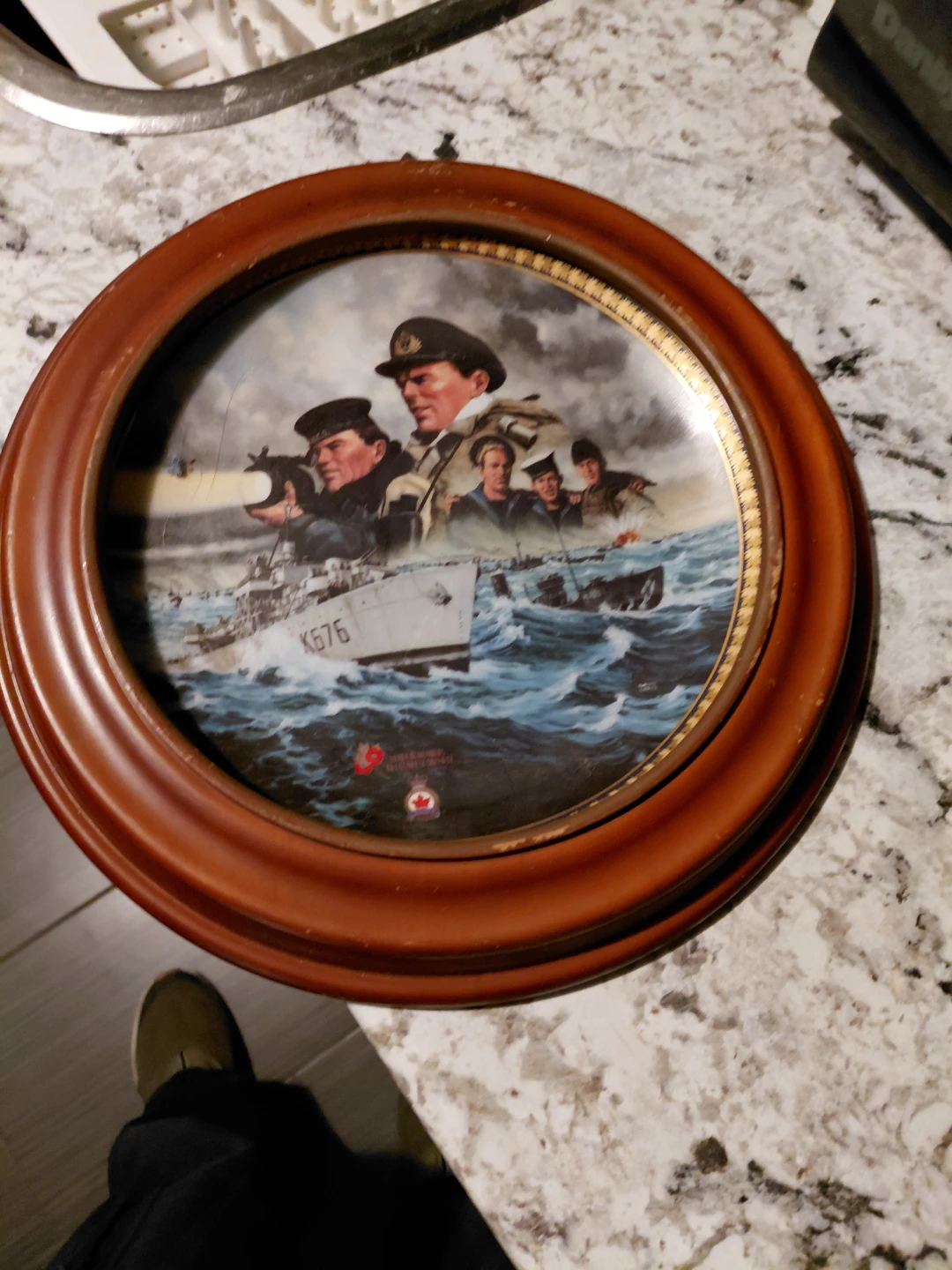 Decorative Plate with Naval Scene