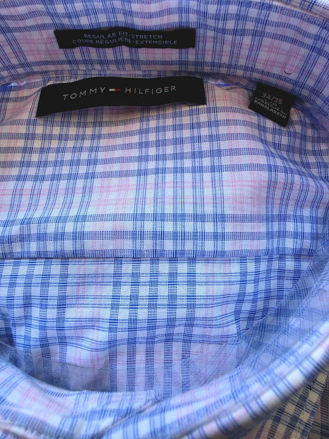 Tommy Hilfiger Men's Dress Shirt Pink Blue Plaid - Large (NWT) - photo 2