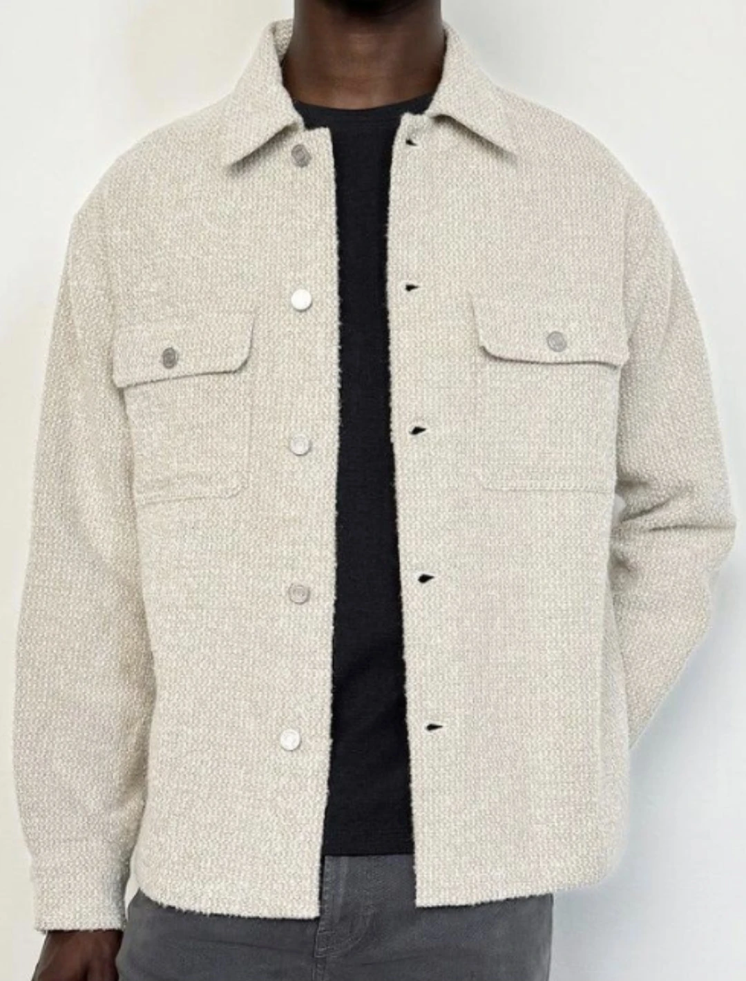 FRAME Men's Tweed Shirt Jacket - Size S/P