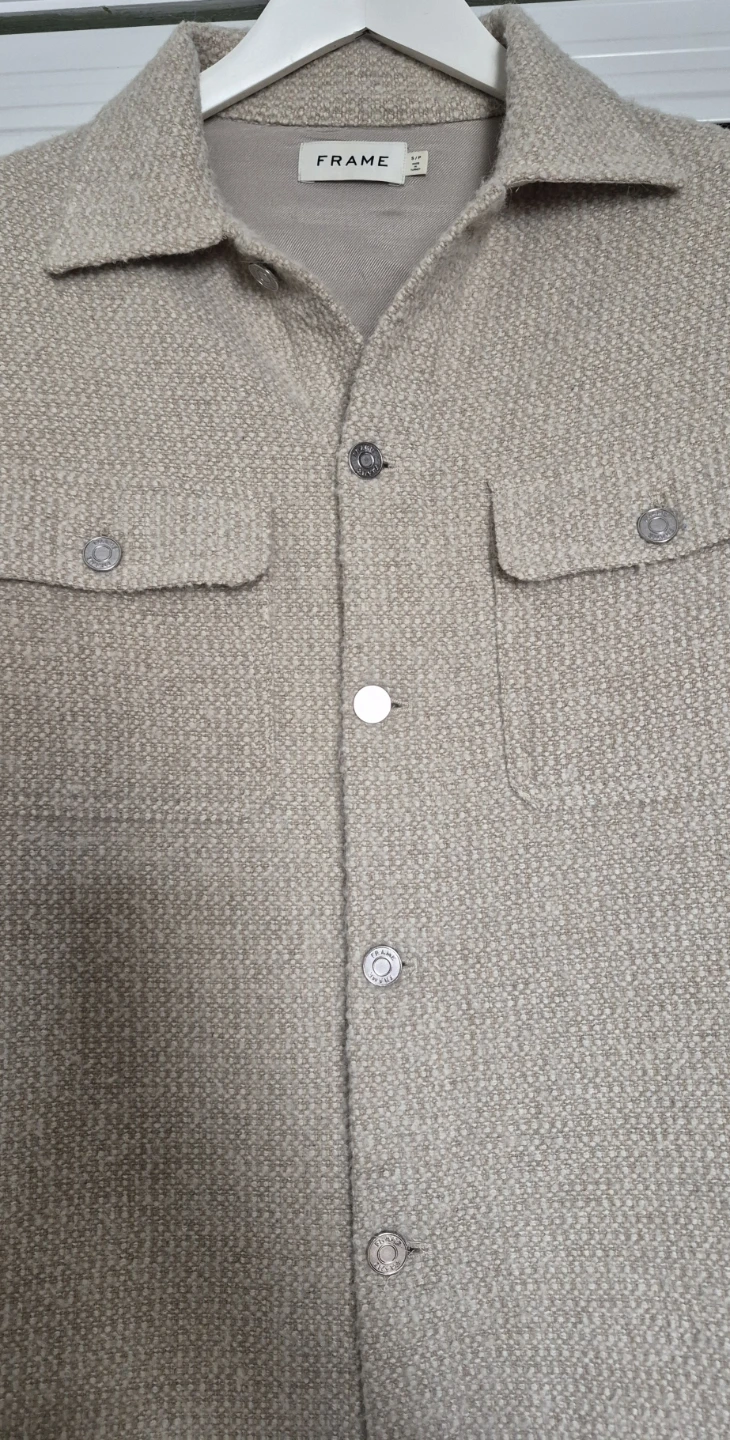 FRAME Men's Tweed Shirt Jacket - Size S/P - photo 2