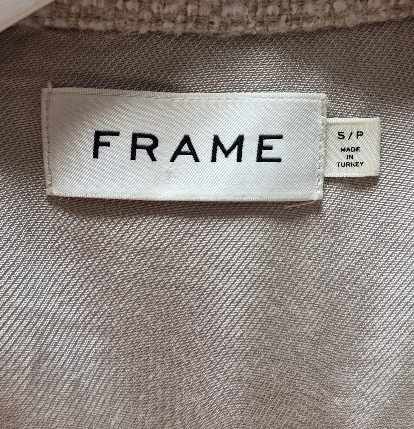 FRAME Men's Tweed Shirt Jacket - Size S/P - photo 3