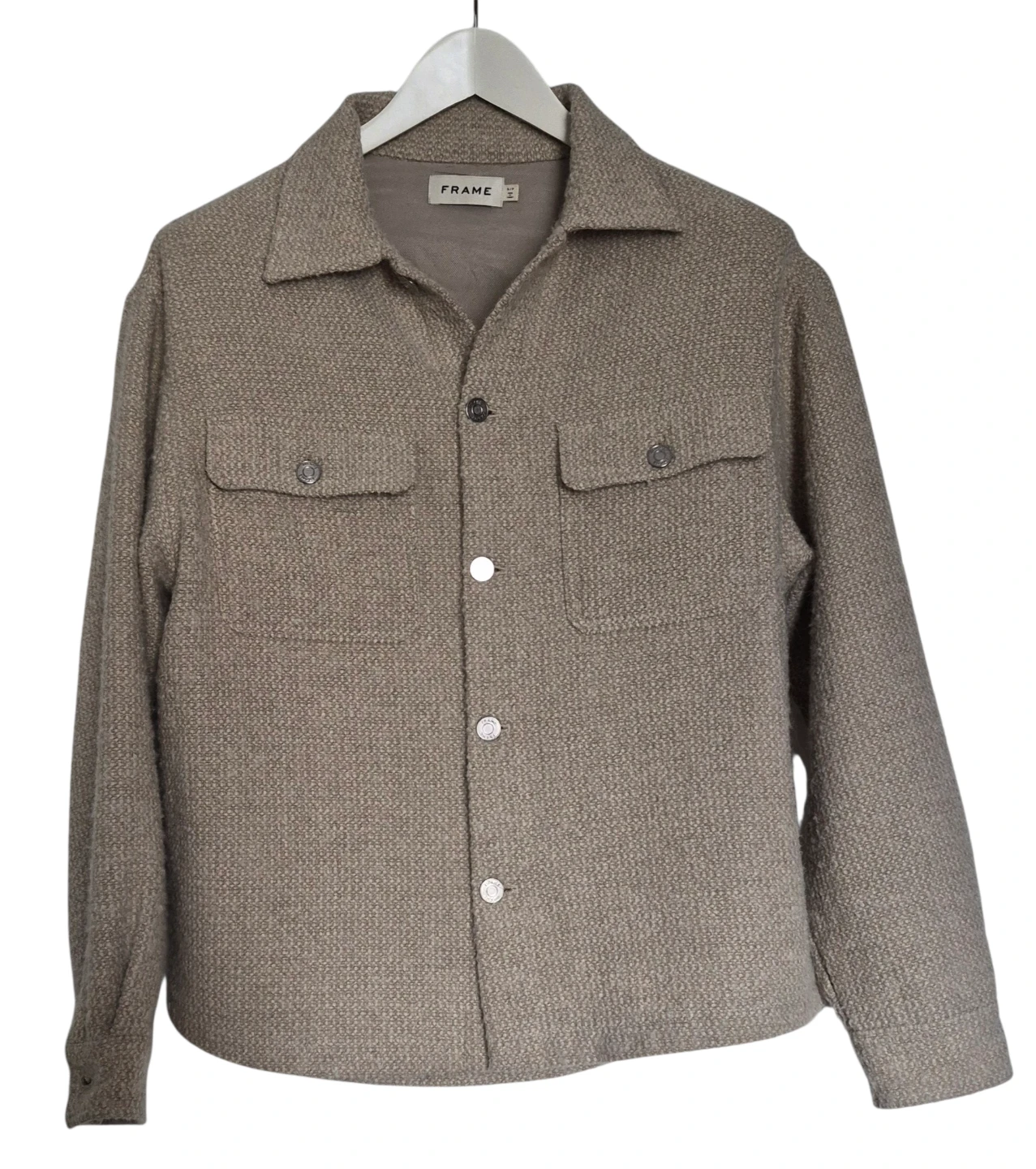FRAME Men's Tweed Shirt Jacket - Size S/P - photo 5