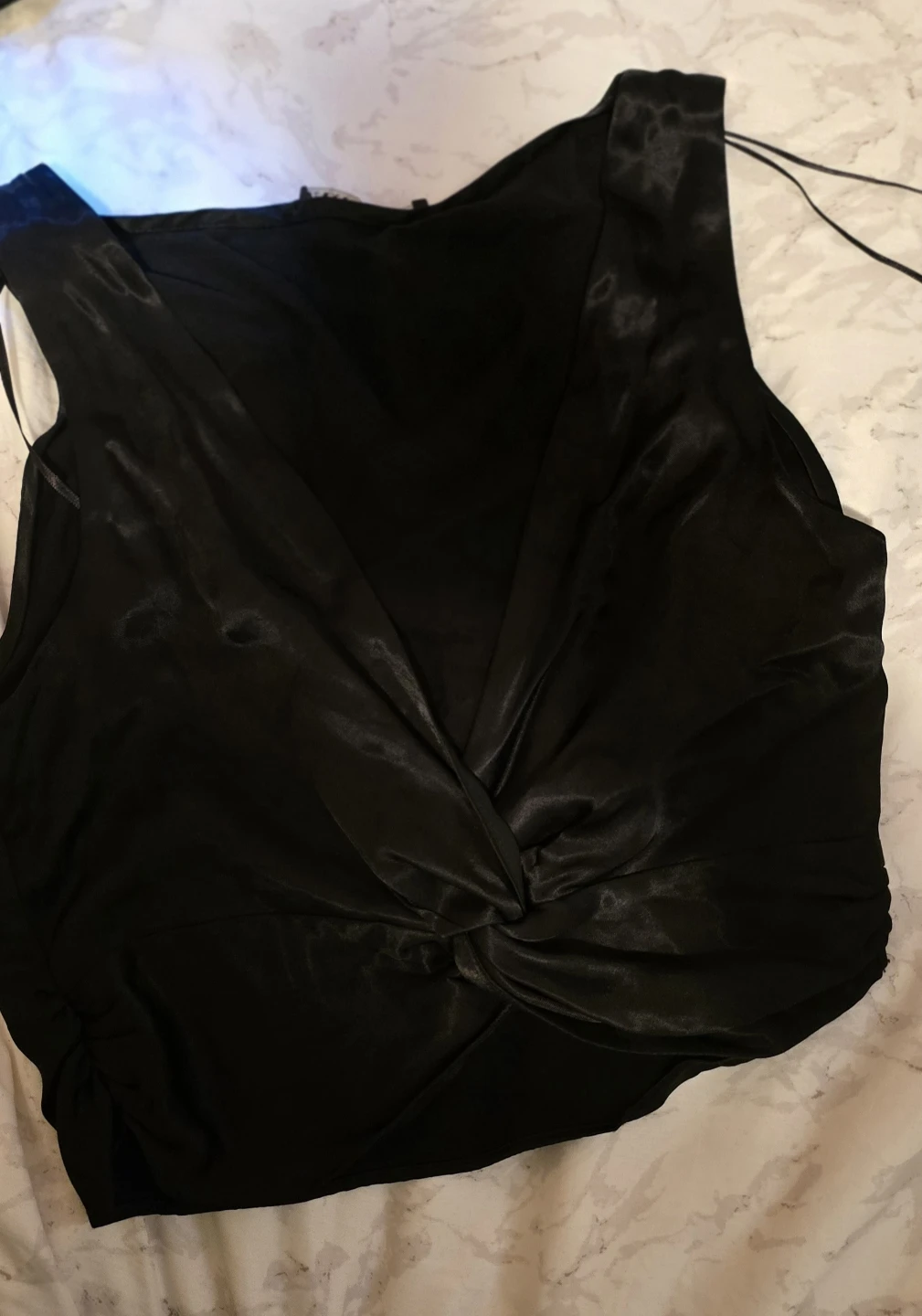 Zara Black Twist Front Sleeveless Top - Size S