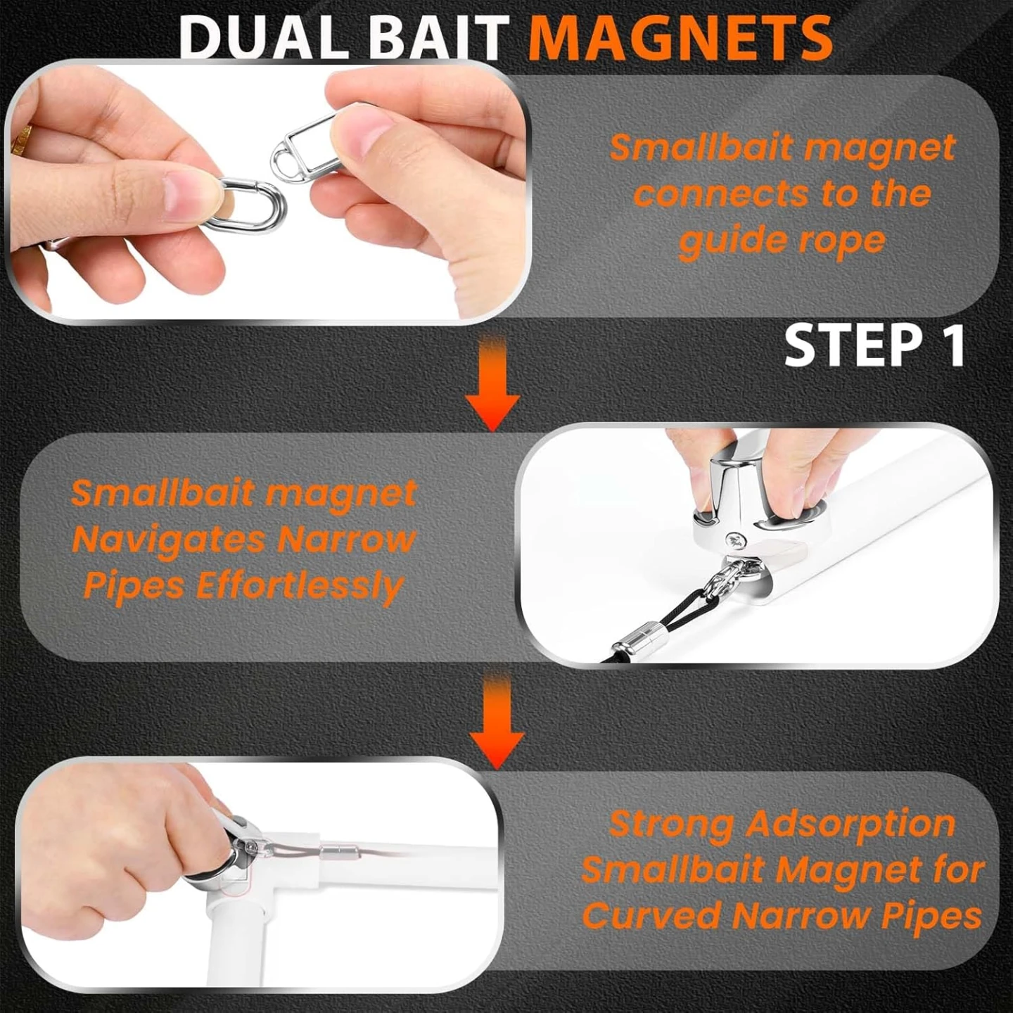 Magnetic Wire Puller for Electrical Wiring, Fish Tape Tool - photo 5