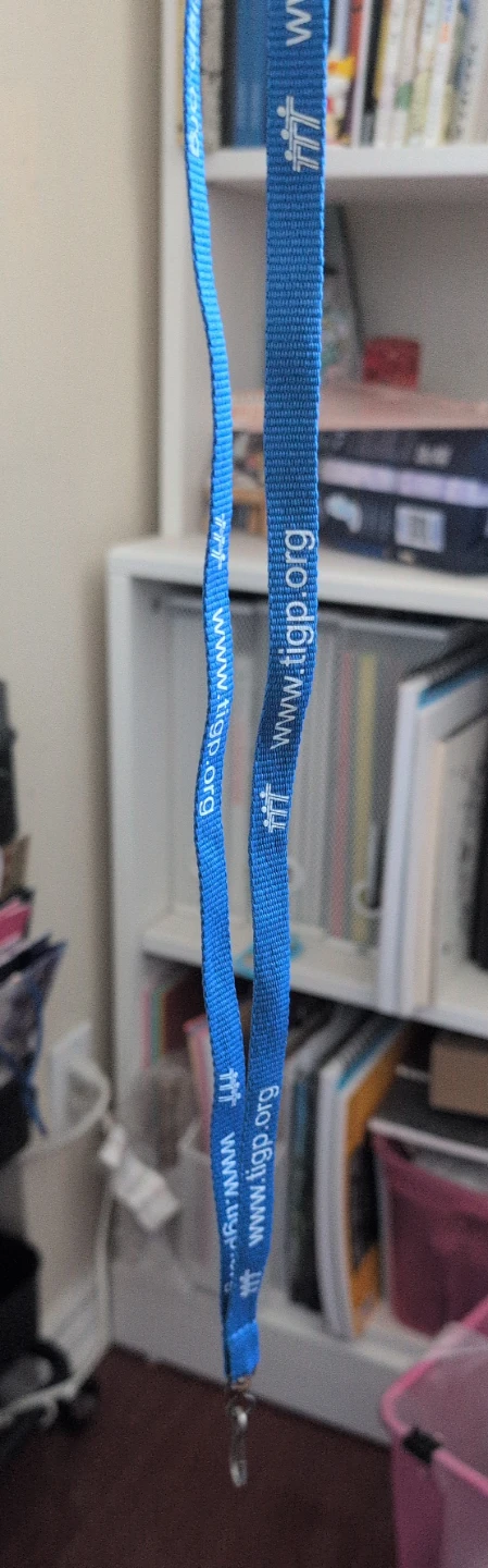 Blue Lanyard with TIGO.org Branding - photo 2