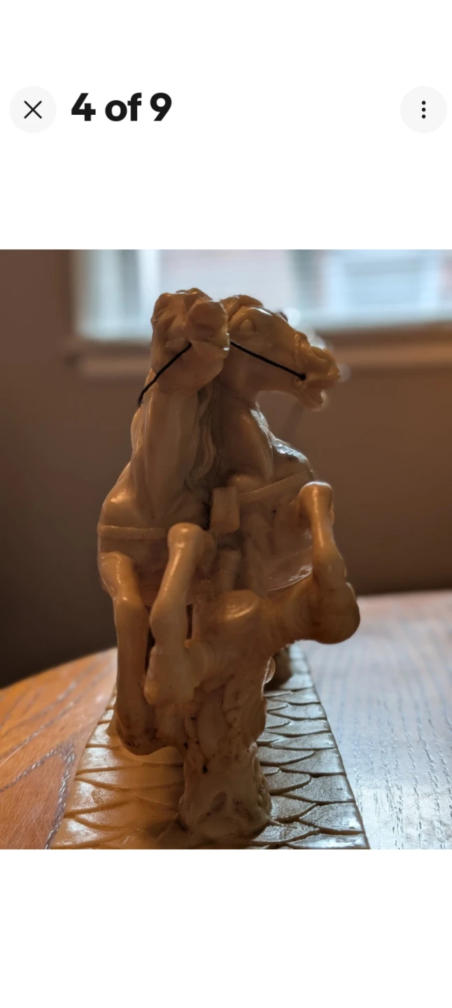 Santini Roman Chariot. Alabaster And resin. - photo 5