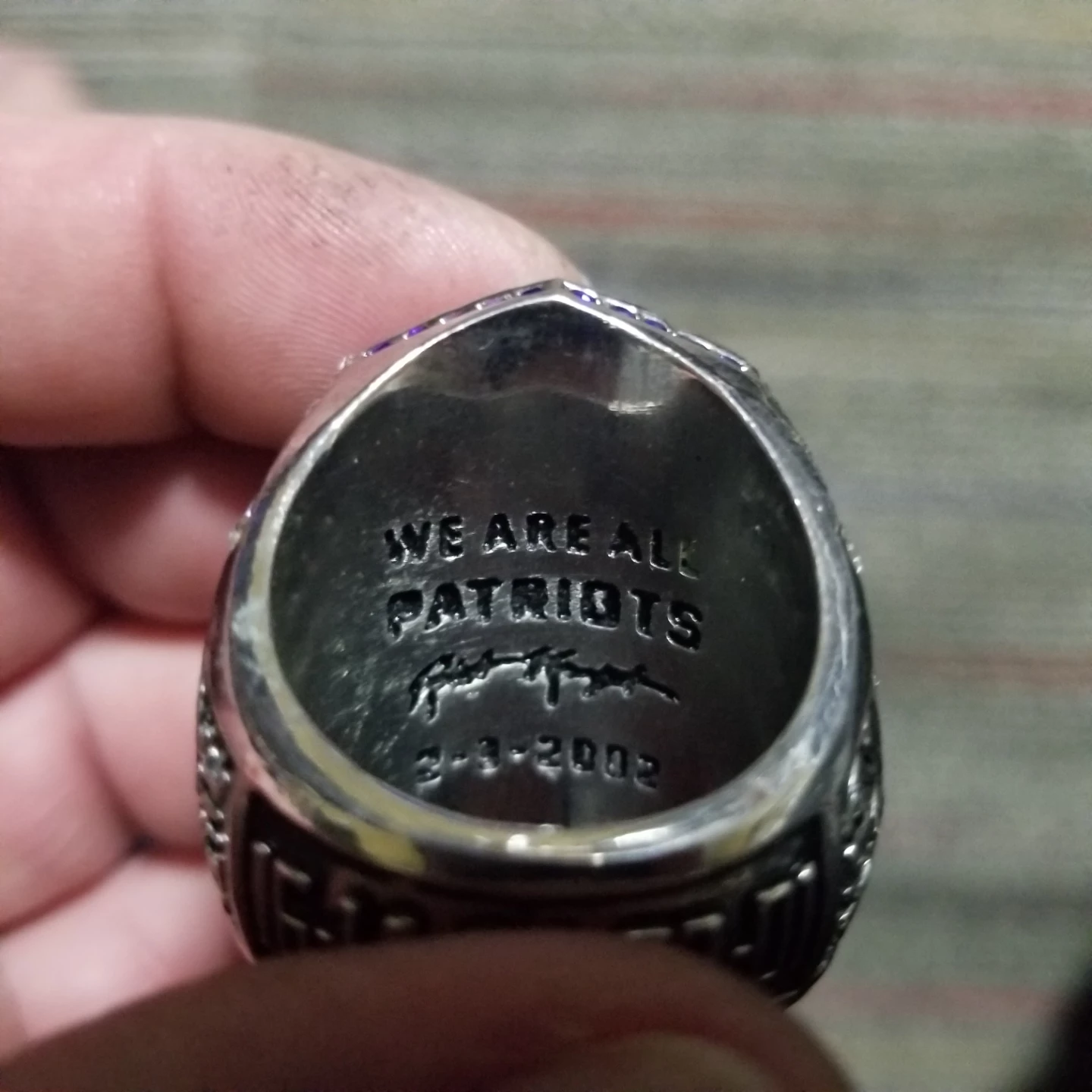 New England Patriots Championship Ring