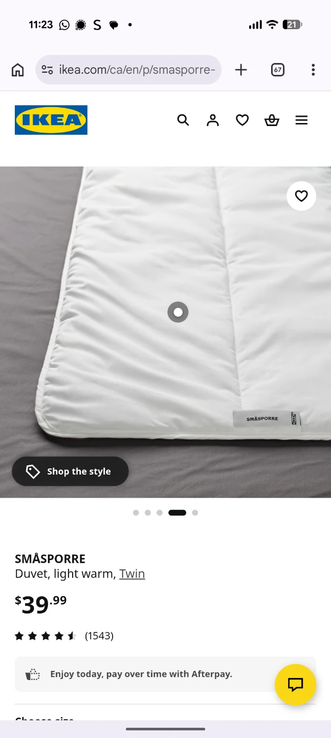 IKEA SMASPORRE Duvet, light warm, Twin - photo 3