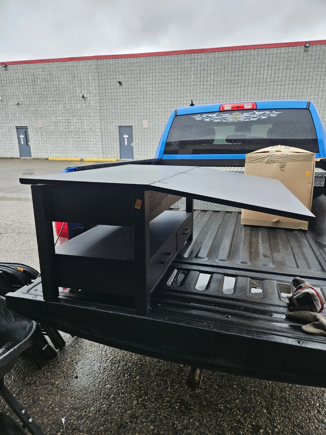 Black Lift-Top Coffee Table with Storage - photo 2