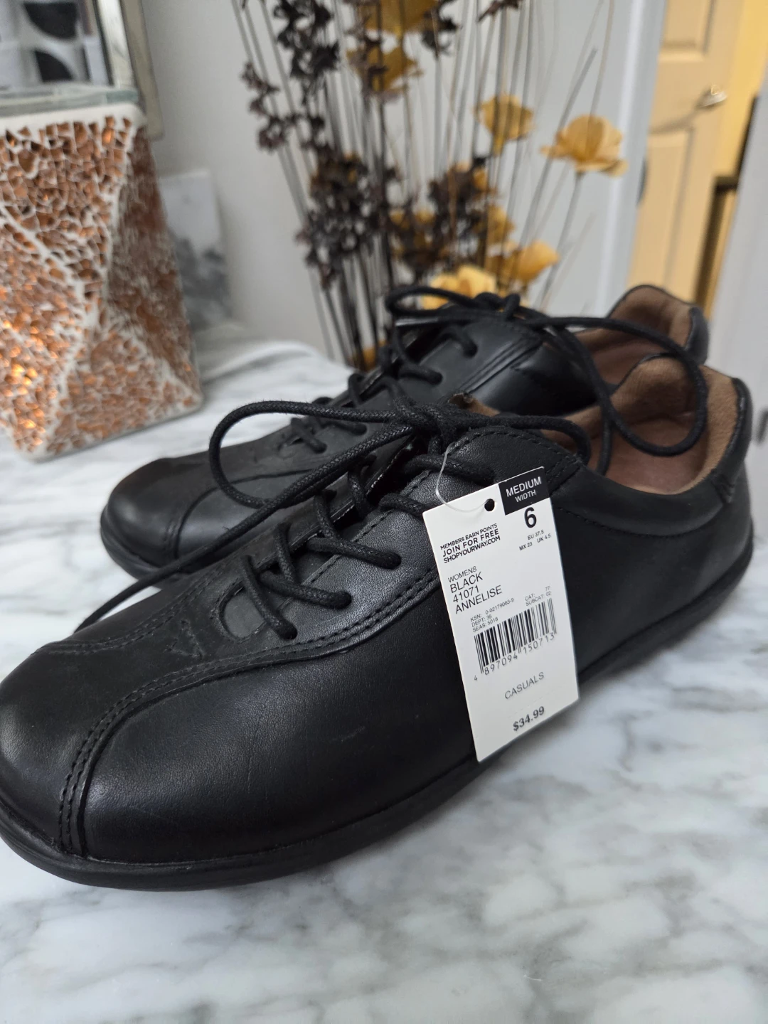 Black Annelise Casual Shoes Size 6 Medium Width