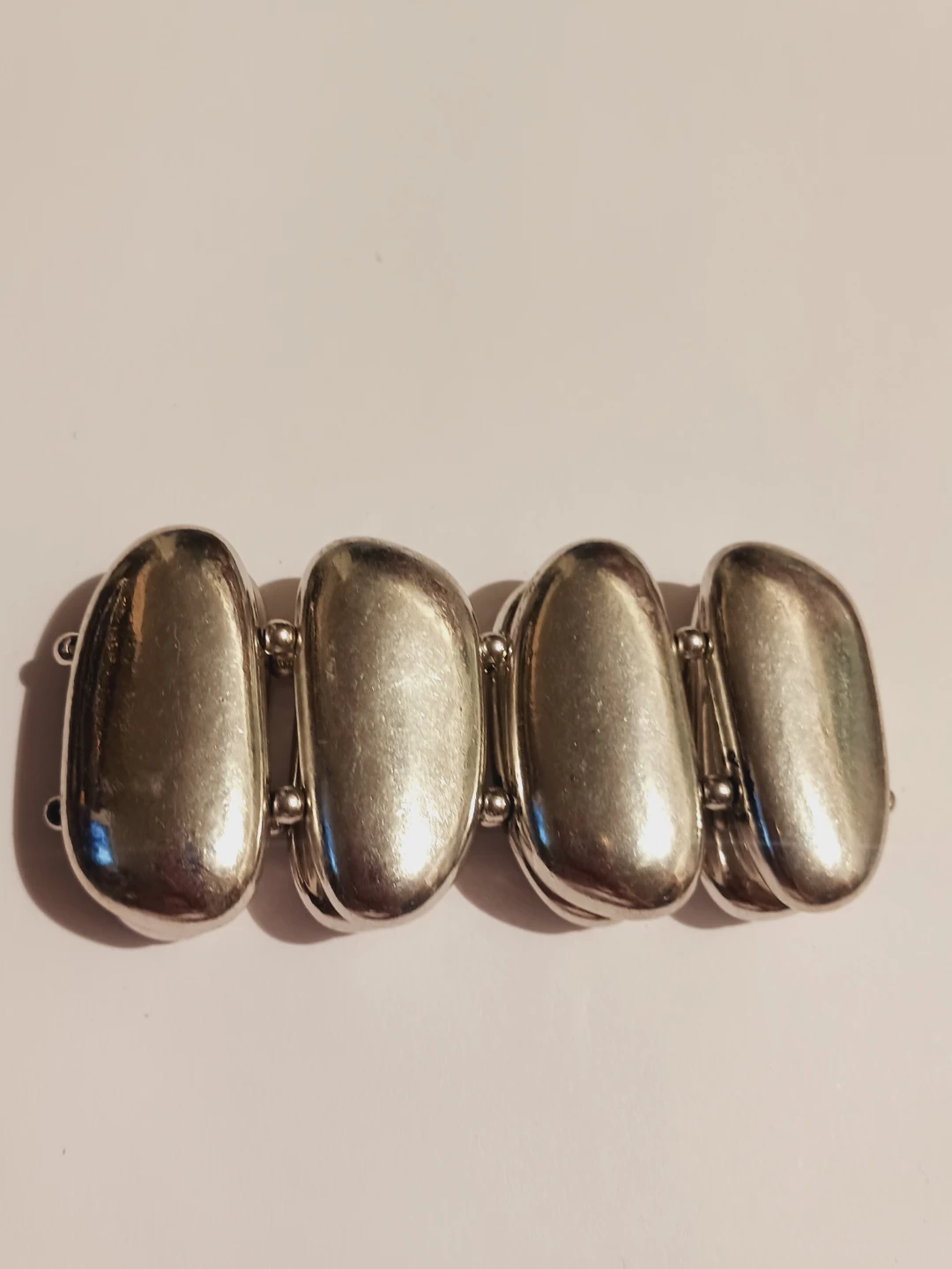 New !! Silver Tone Chunky Bracelet - photo 4
