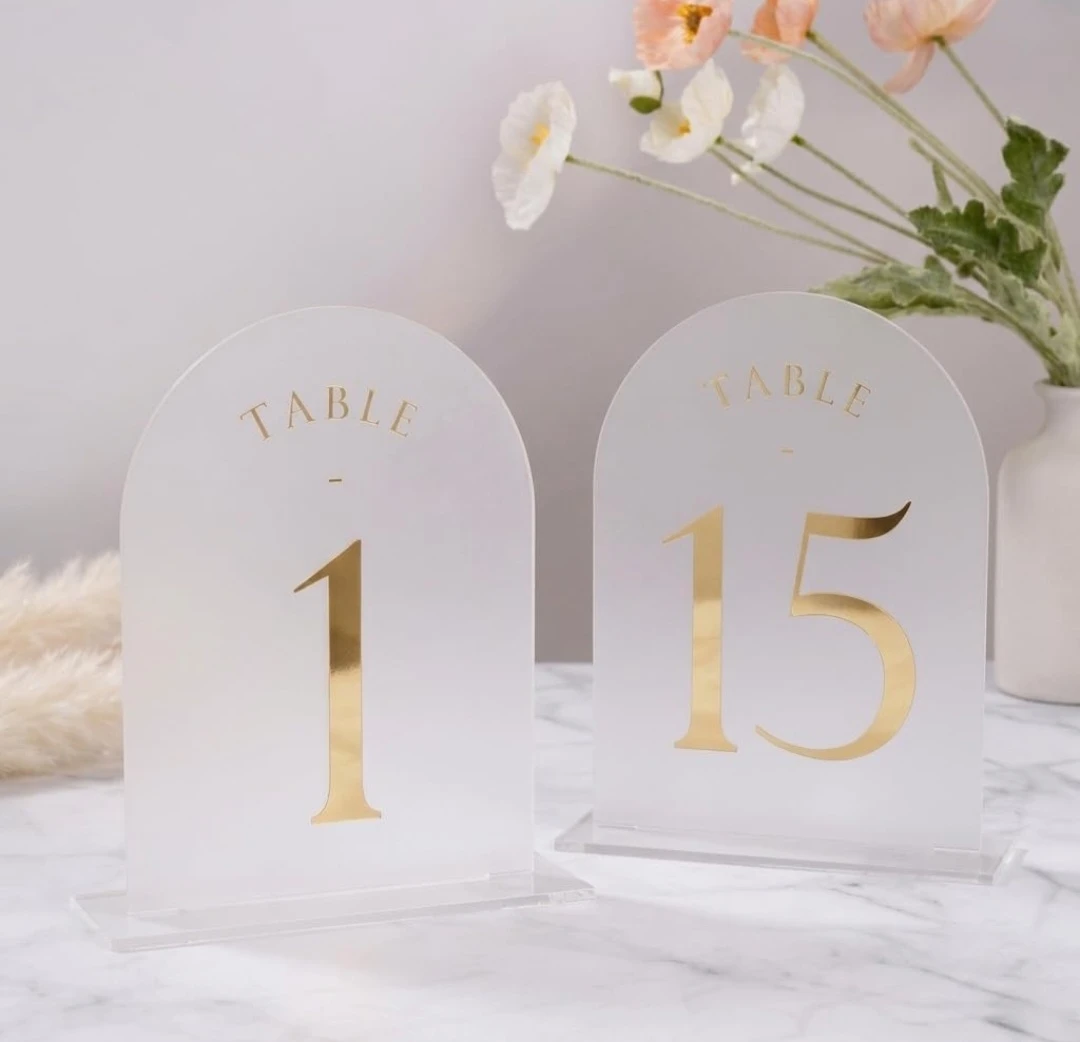 Arch Table Numbers 1-15 Set