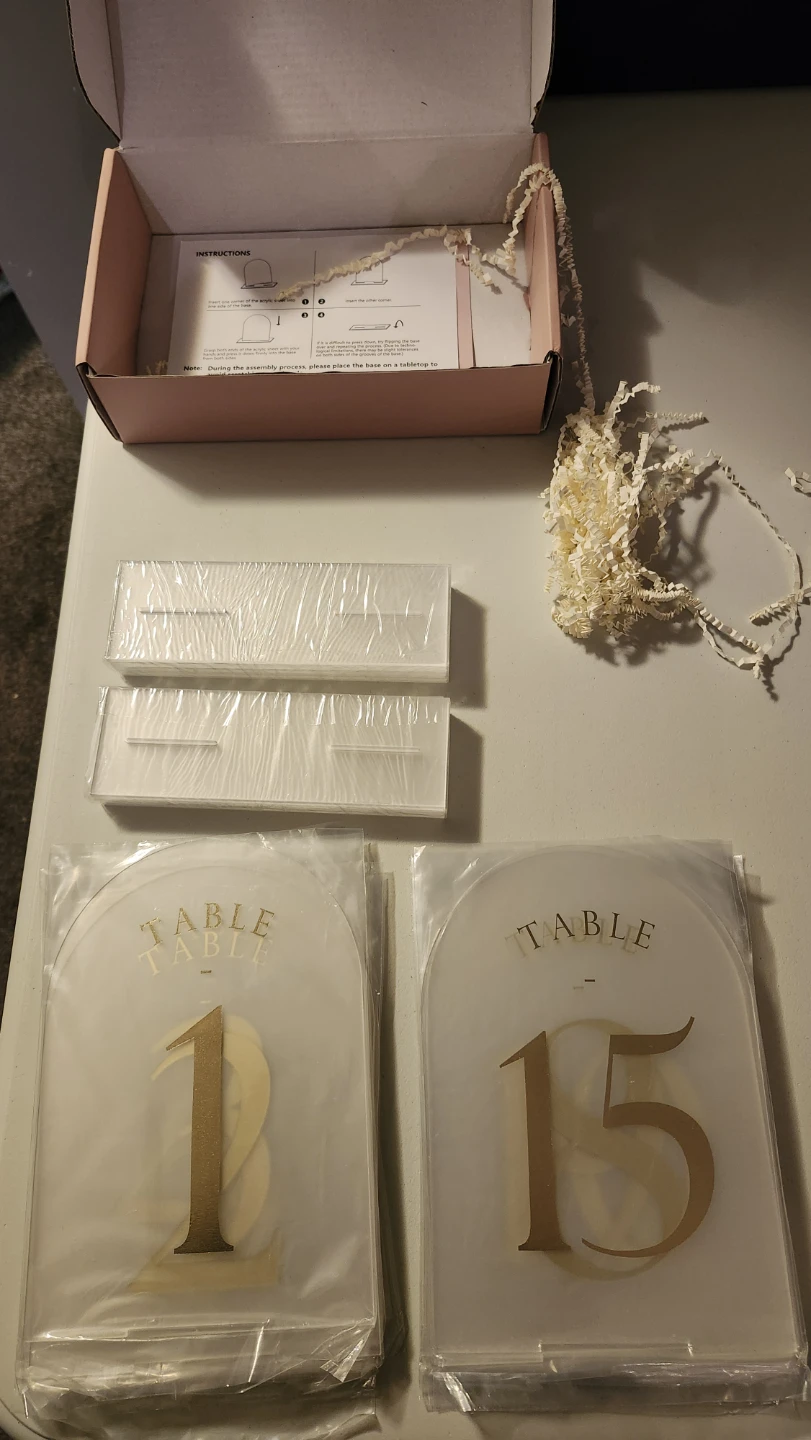 Arch Table Numbers 1-15 Set - photo 3