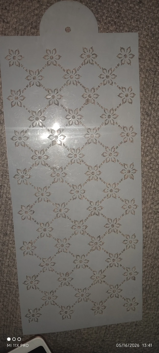 Flower Pattern Cake Stencil