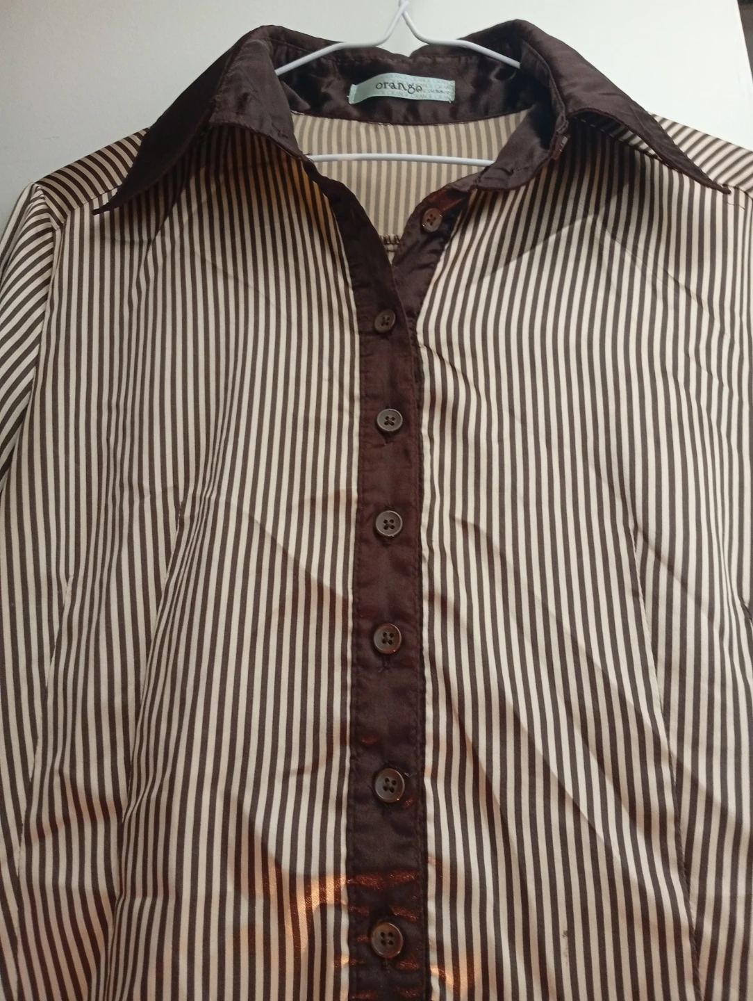 Striped button-up shirt - photo 3