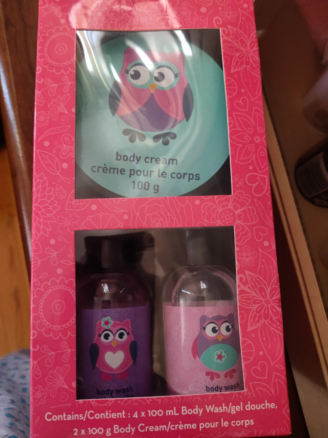 Owl Themed Body Wash & Cream Set