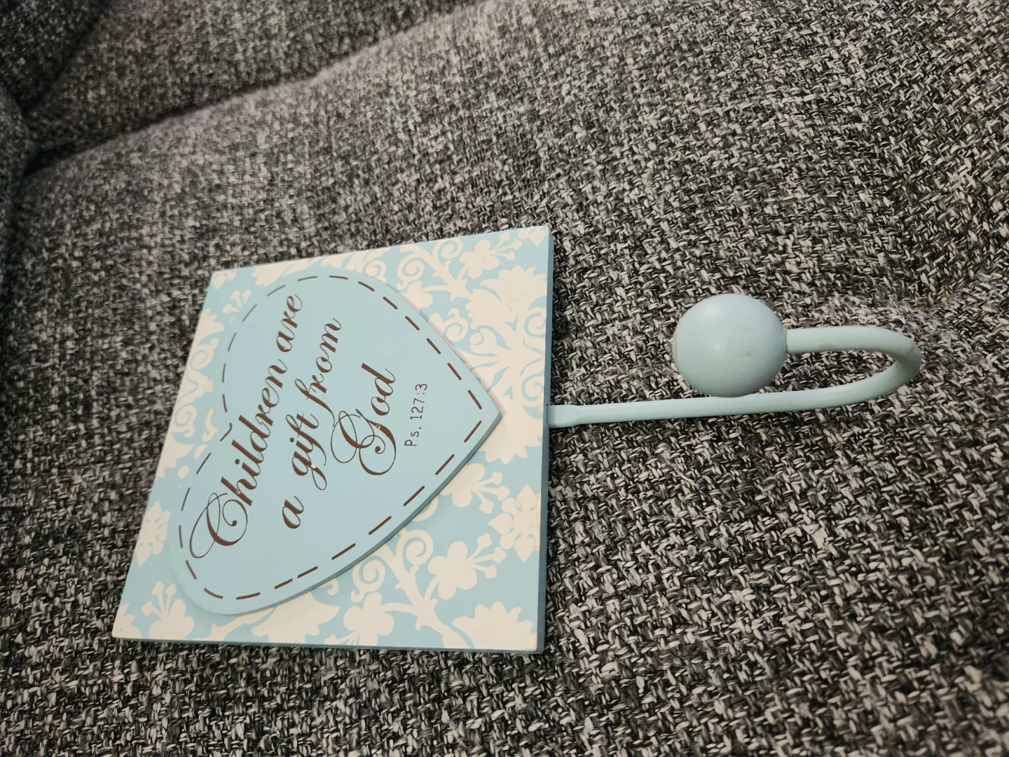 Decorative Wooden Wall Hook - Children are a gift from God - photo 3