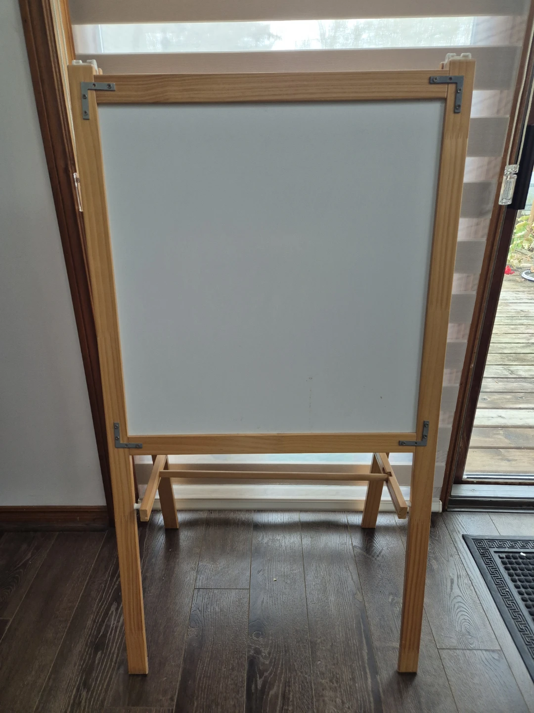 Wooden Easel with Chalkboard and Whiteboard - photo 2