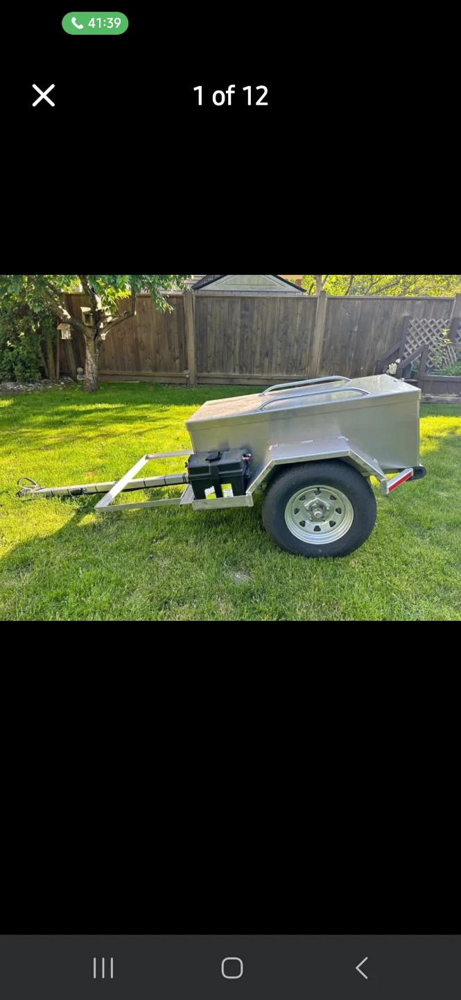 Camp in style!!  Motorcycle or car trailer, kayak carrier