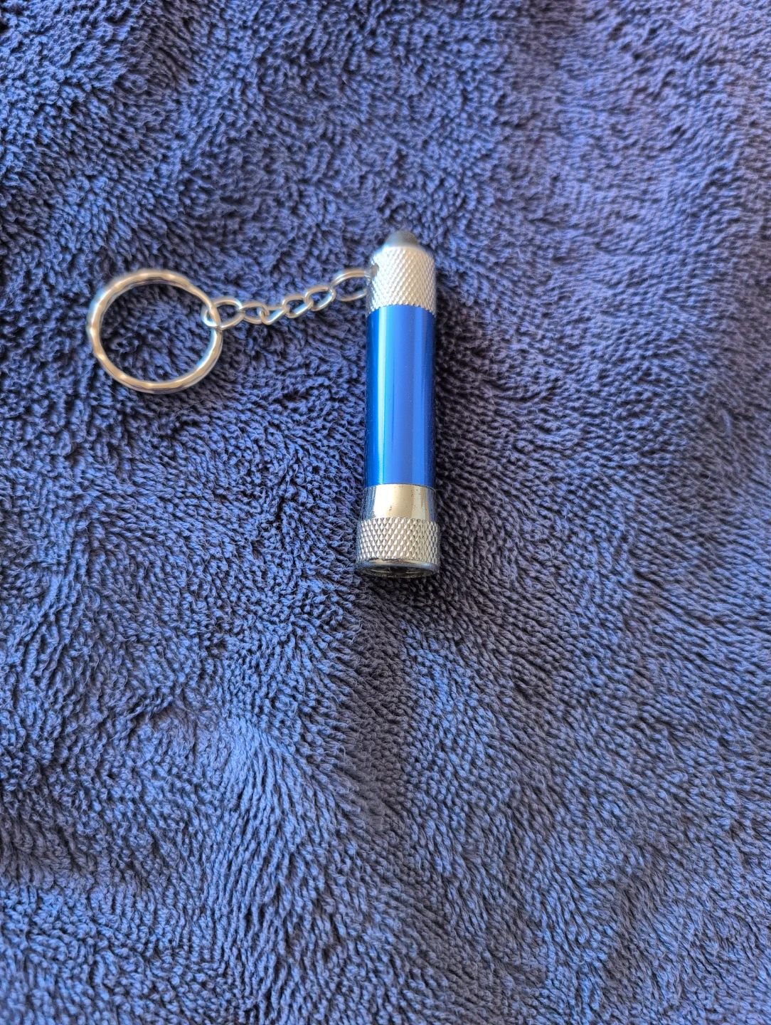 Blue Keychain Mini LED Flashlight