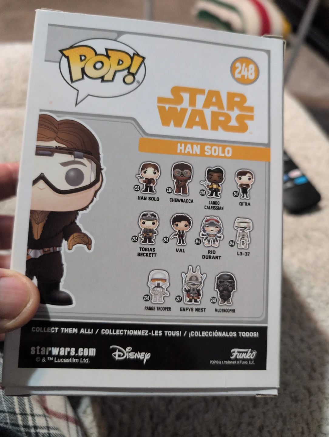 Funko Pop! Star Wars Han Solo #248 Vinyl Bobble-Head - photo 2