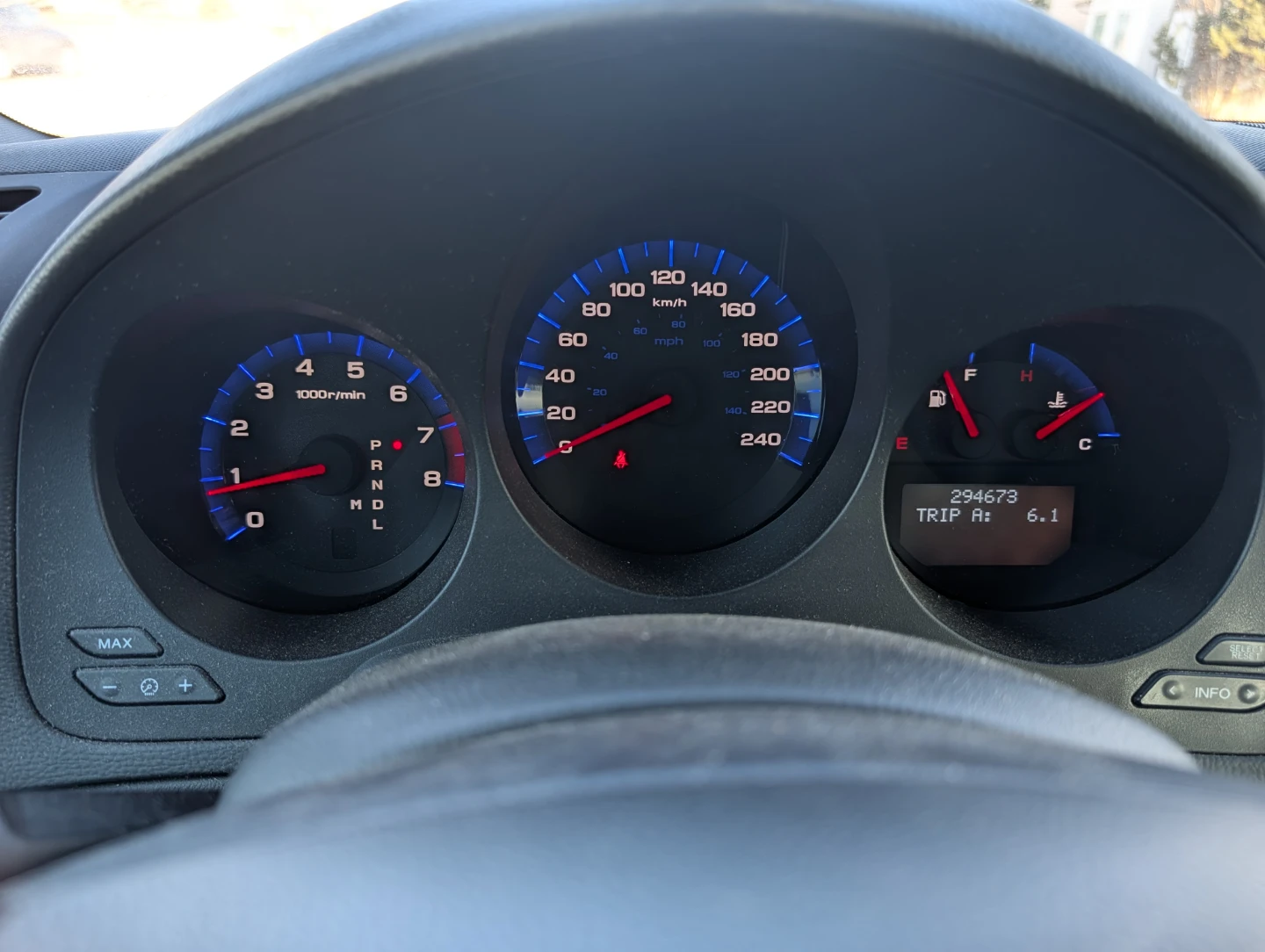 Black Acura TL - 294,673 km