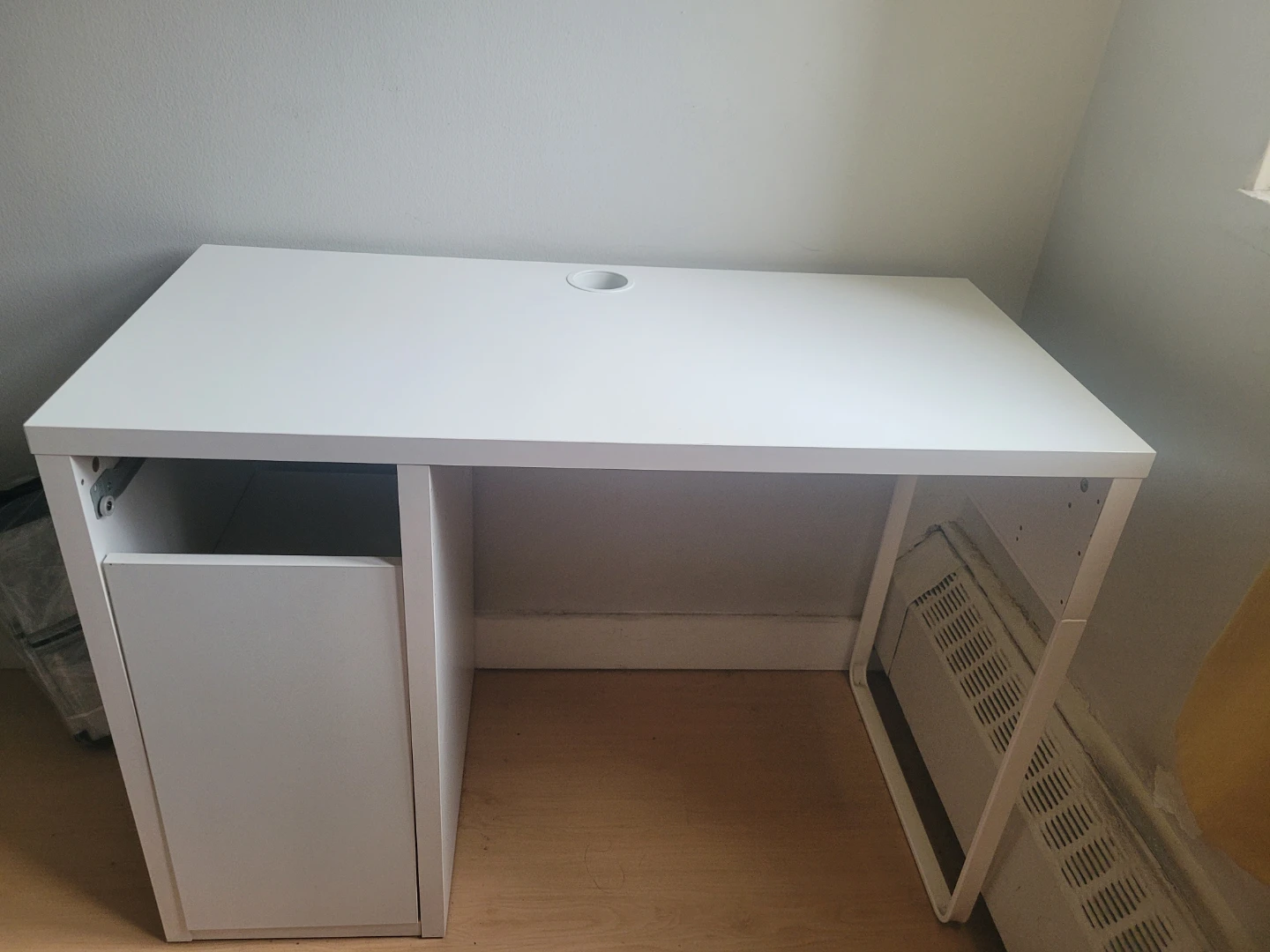 White Desk with Storage