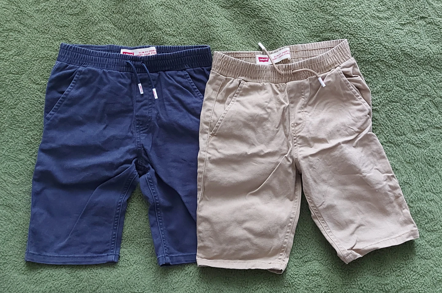 Levi's Kids Slim Fit Pull-On Shorts - Navy & Khaki
