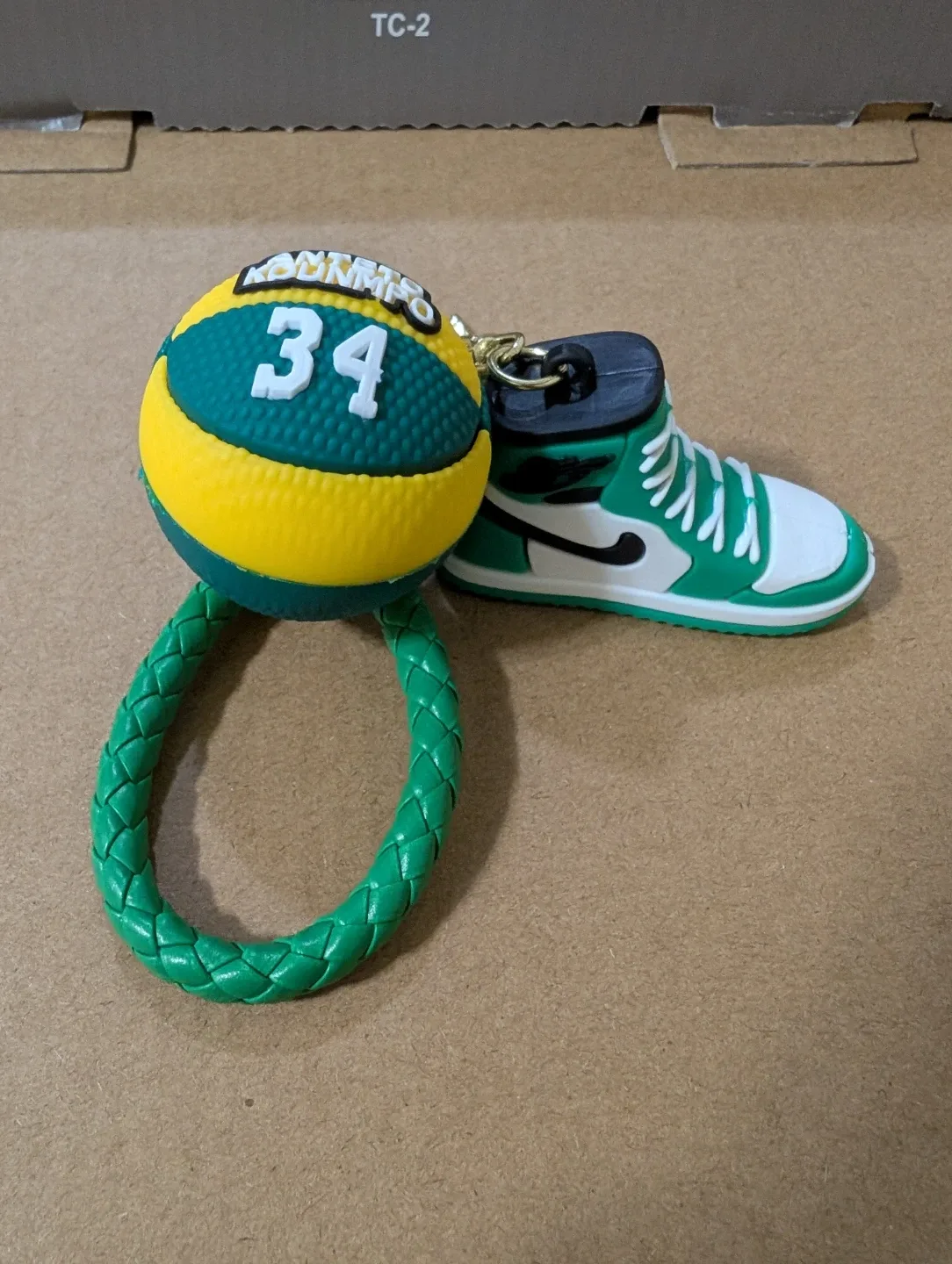 Basketball Player Keychain with Shoe Charm