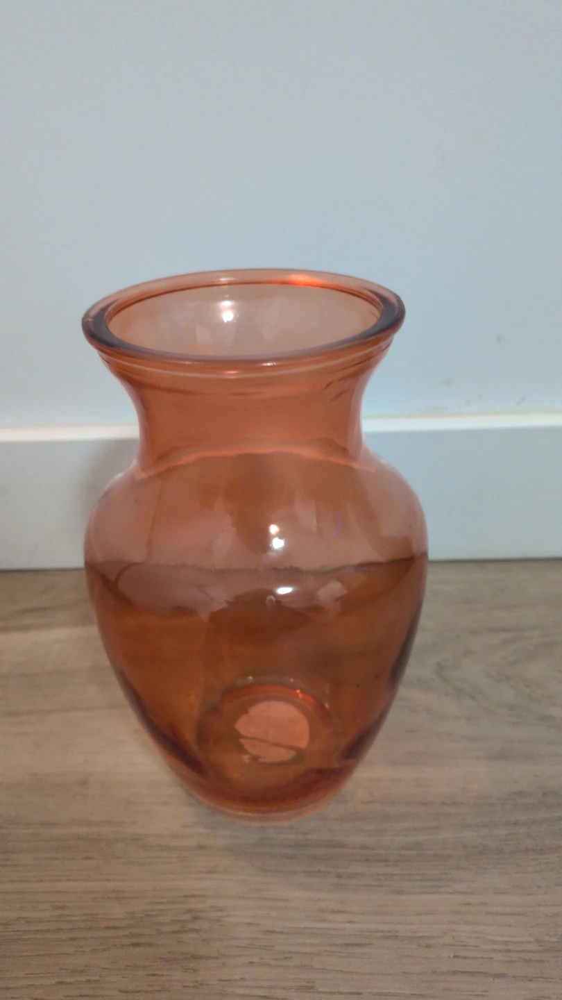 Orange Glass Vase