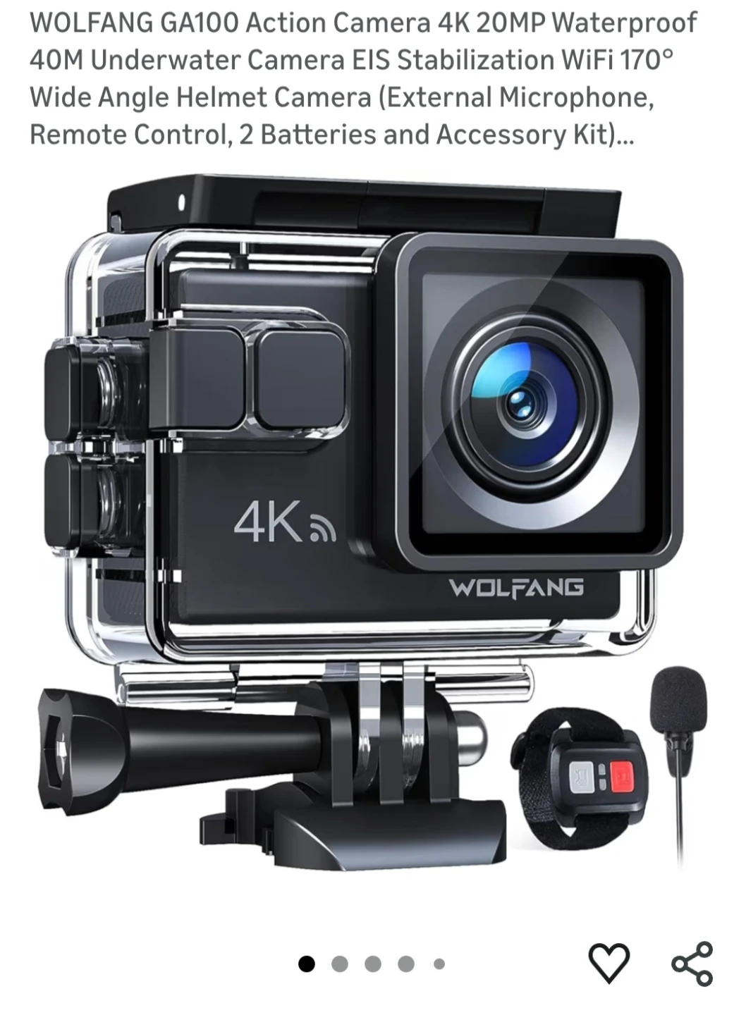 ALL IN ONE Dash Cam, Web Cam, Waterproof Camara