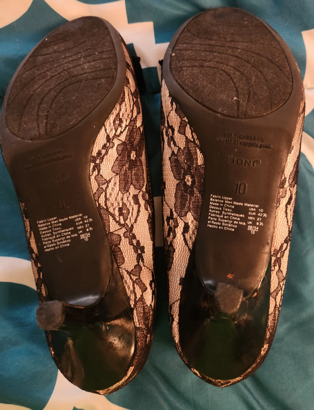 Fioni Women's Lace Bow Heels Size 10 - photo 4