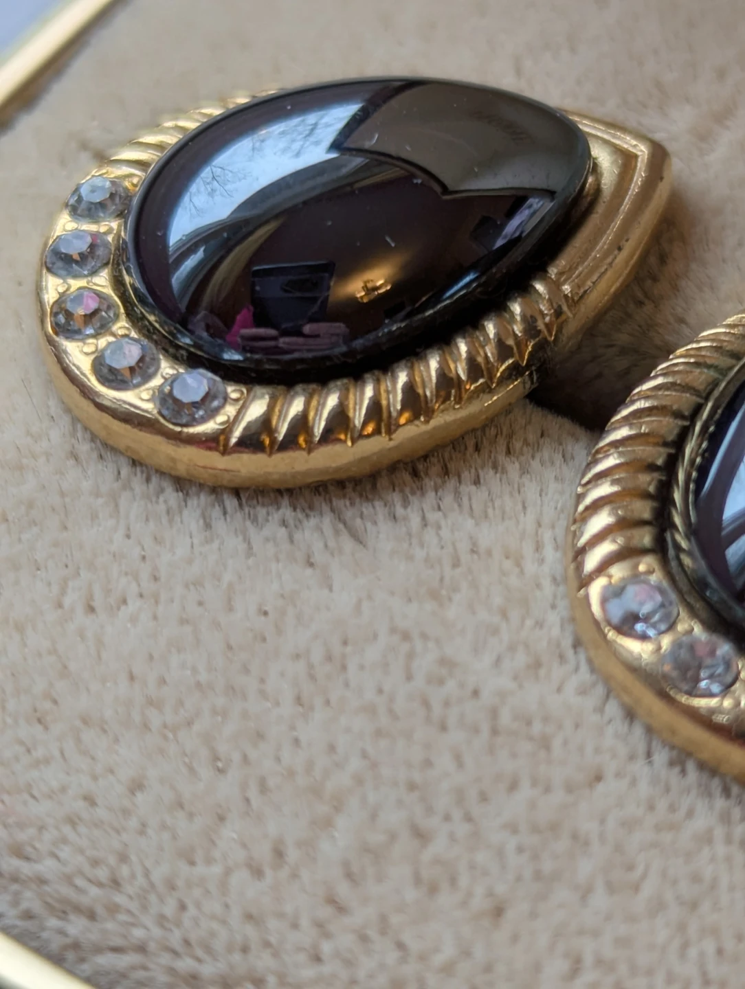 Teardrop Earrings with Crystals - photo 2