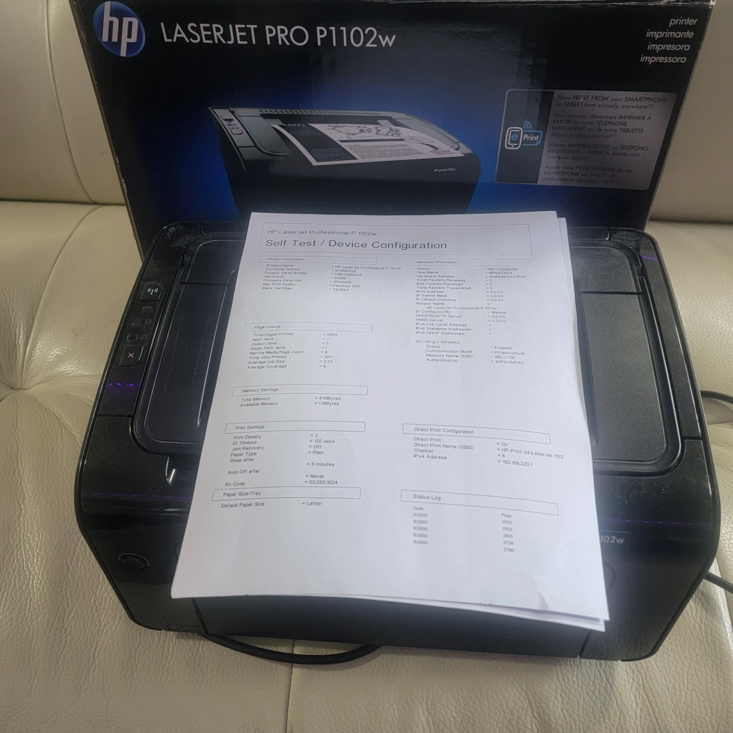 HP LaserJet Pro P1102w Printer - photo 2