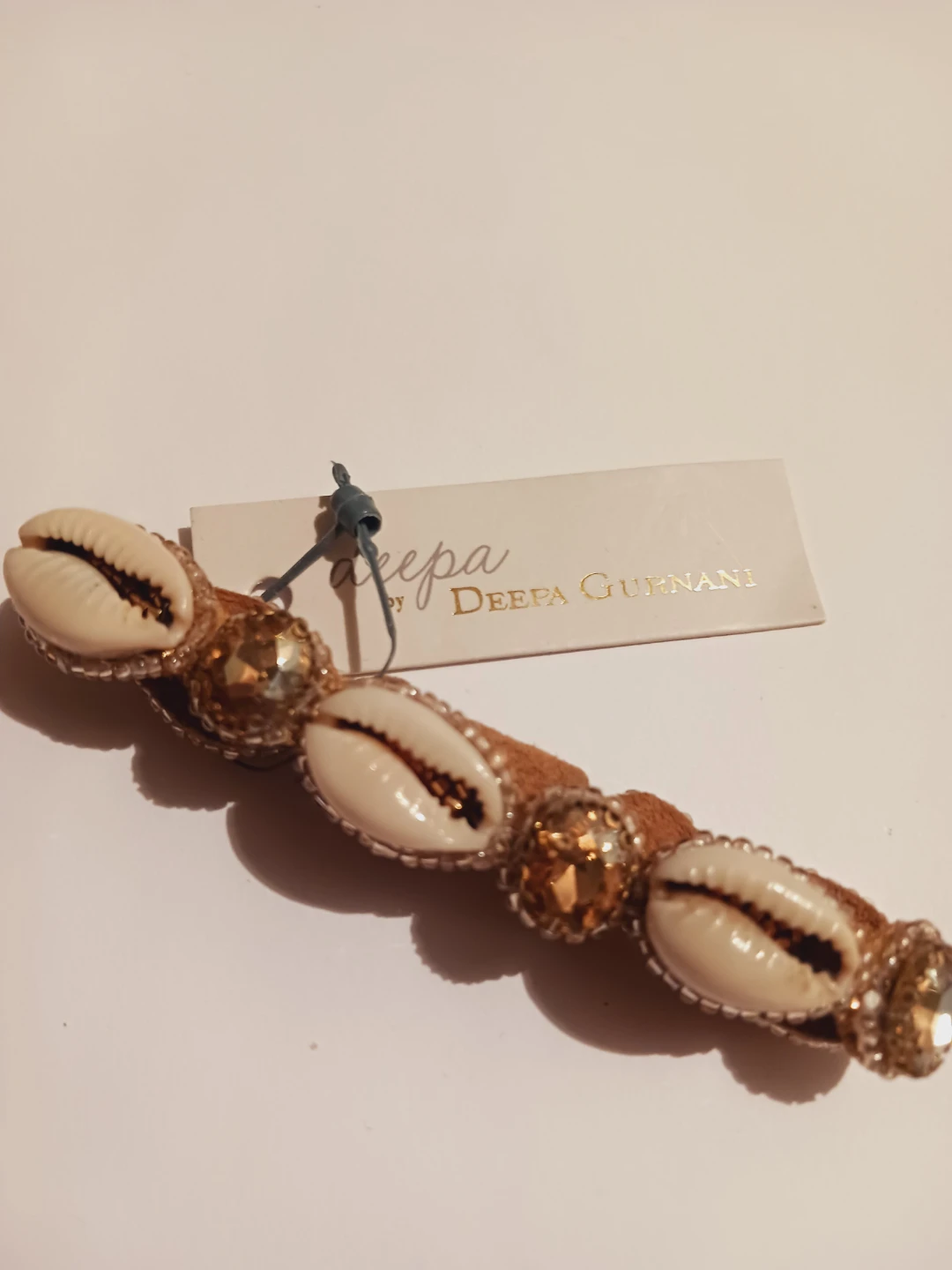 DEEPA GURNANI Signed Cowrie Shell Bracelet - photo 2