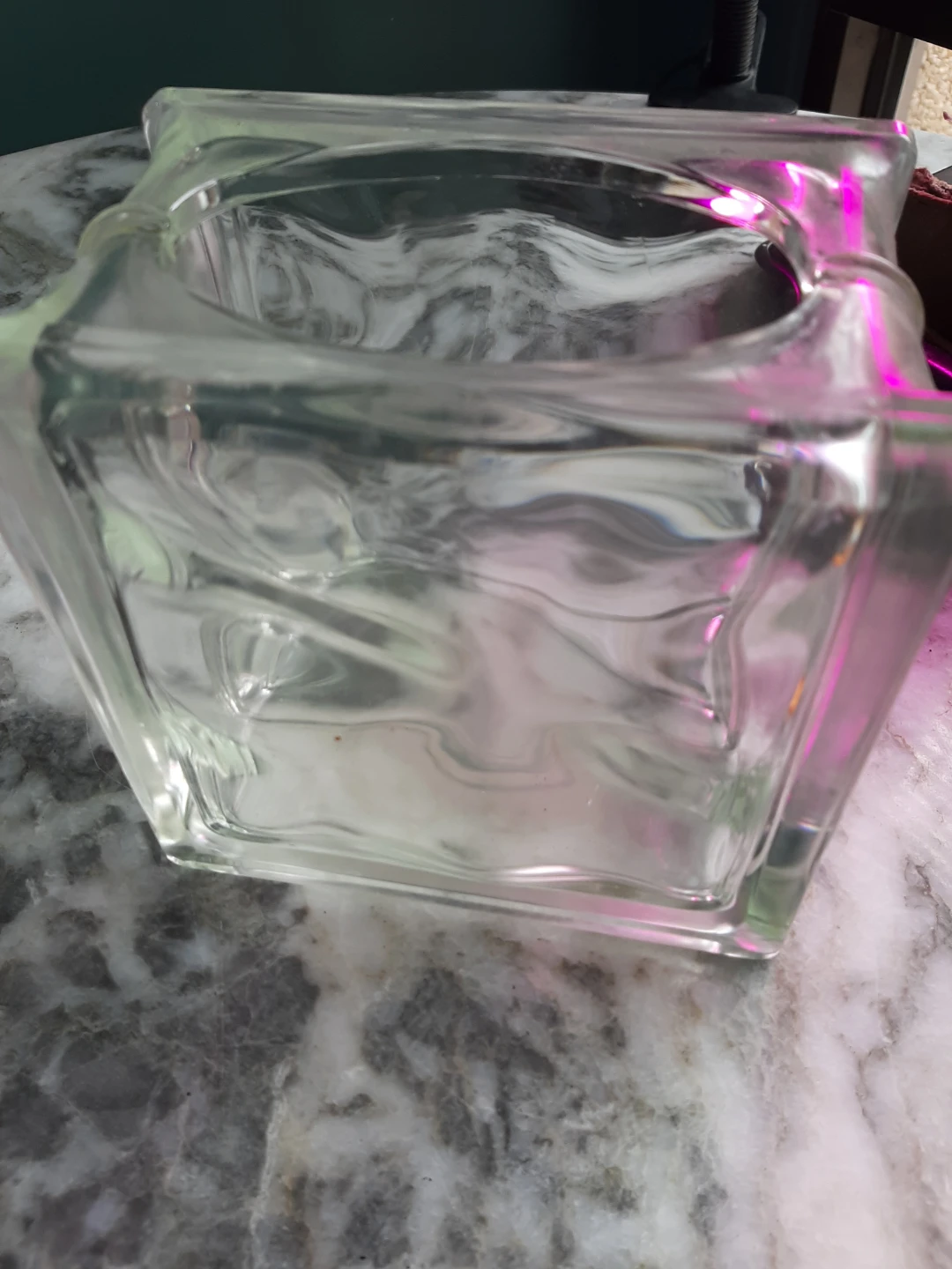 Glass Block Vase - photo 2