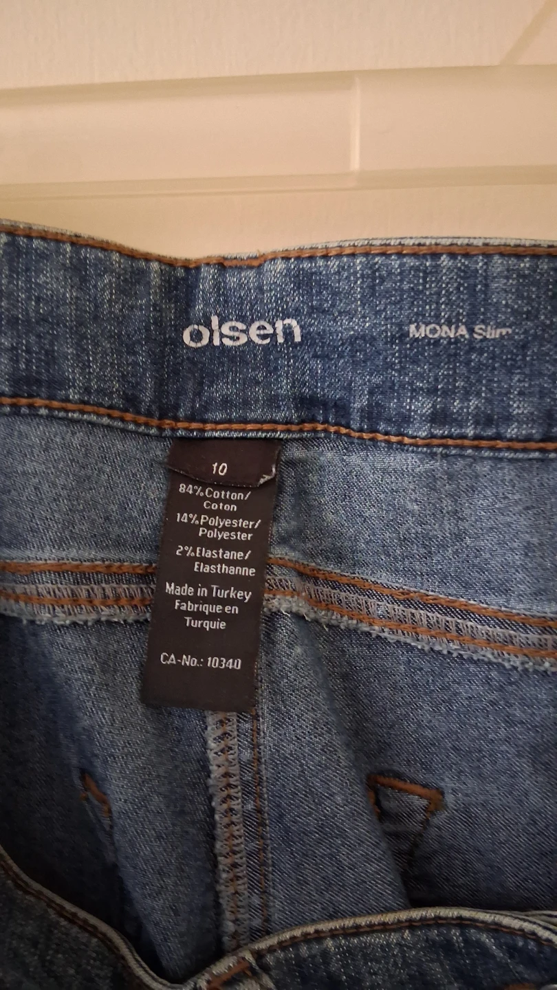 Olsen Mona Slim Jeans Size 10