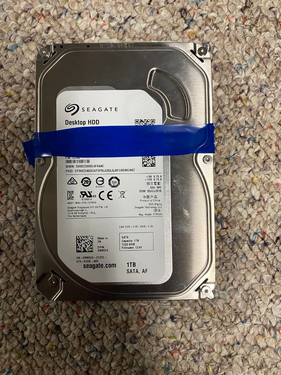 Seagate Desktop HDD 1TB Internal Hard Drive