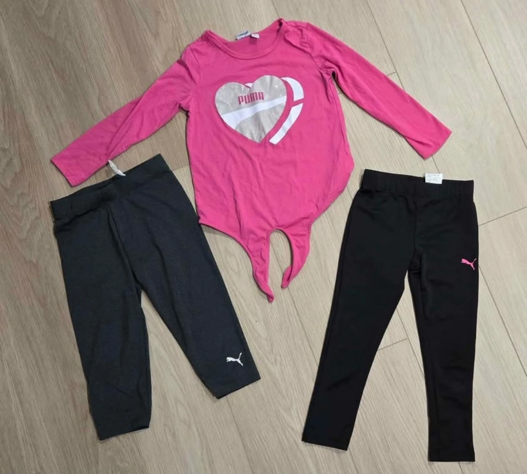 Girls Activewear Lot (10 Pieces) Nike, Puma, Justice - Size 6-8 - photo 2