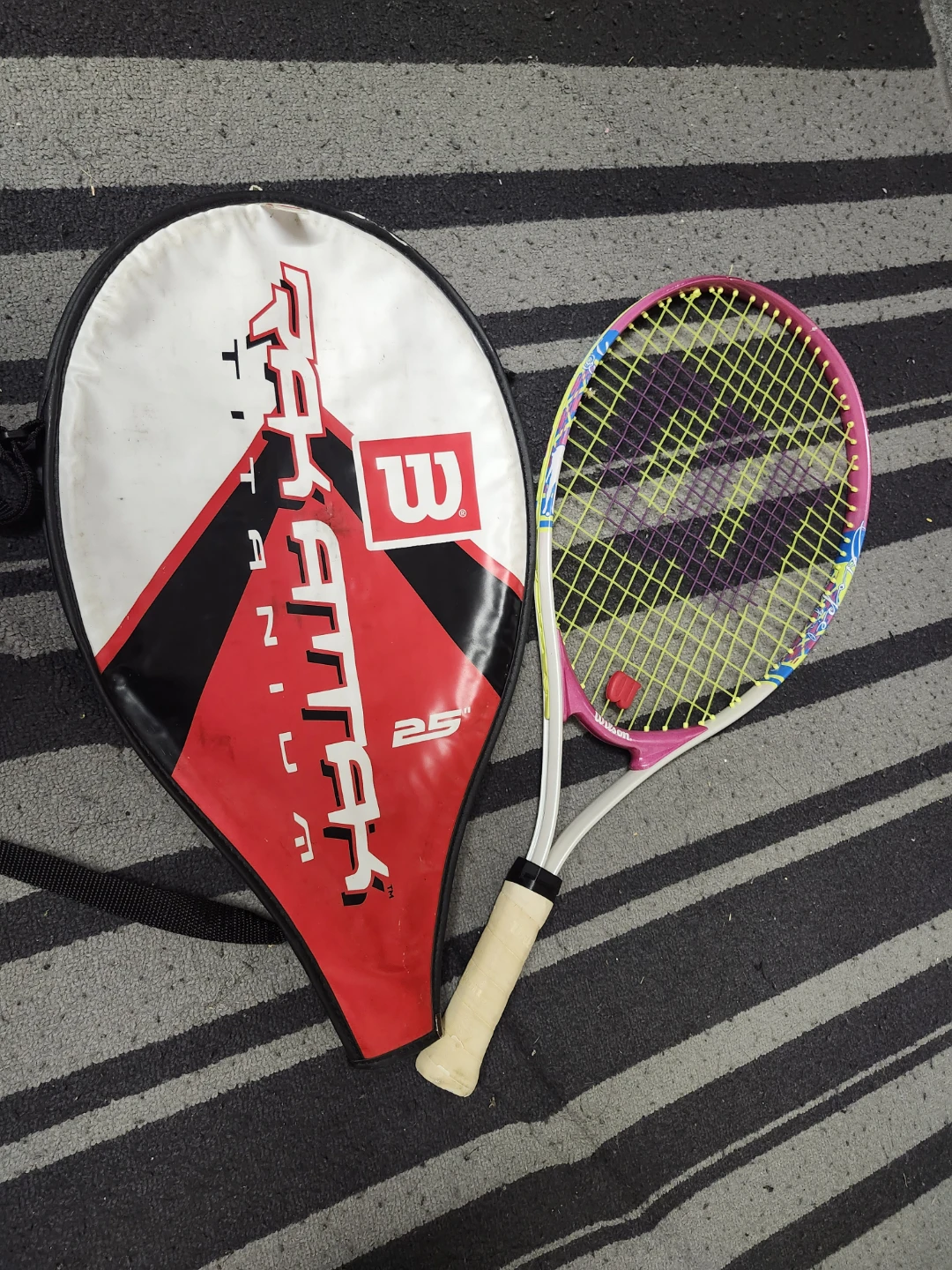 Wilson "Attack" Tennis Racquet with Cover - photo 3