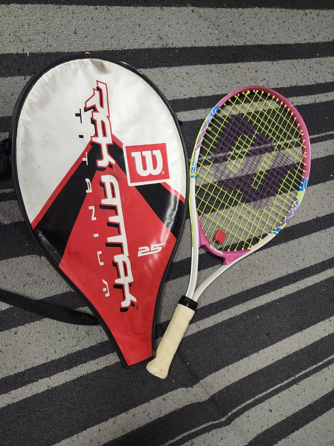 Wilson "Attack" Tennis Racquet with Cover - photo 4