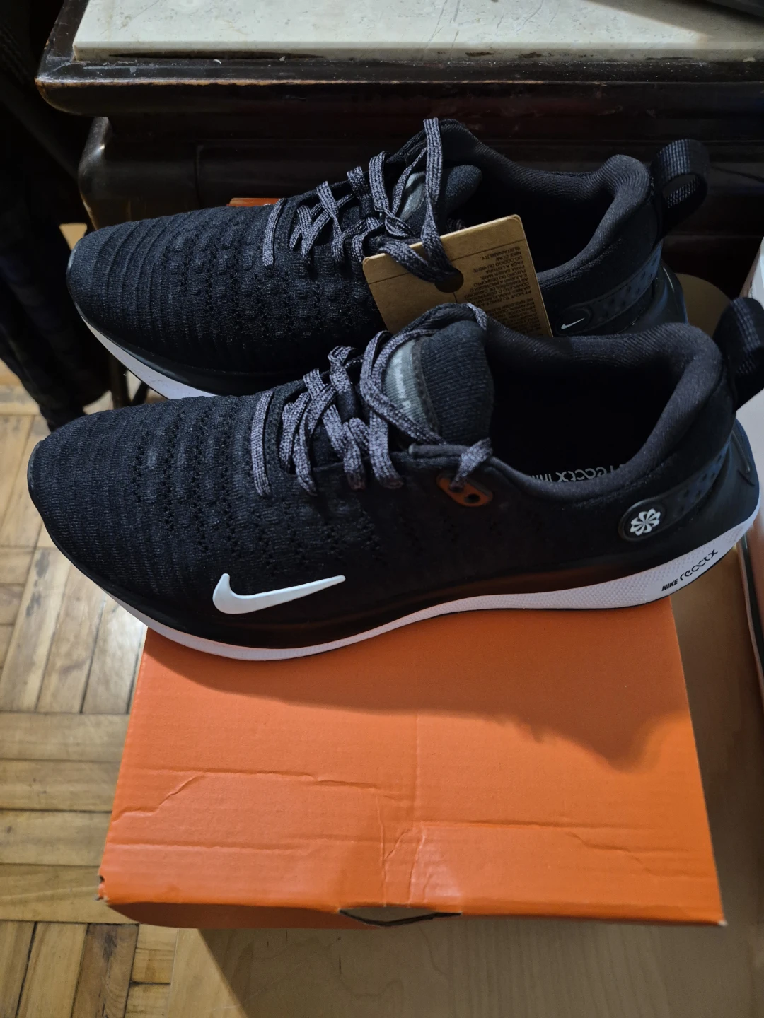 Nike Size 7.5 ReactX Infinity RN 4  Running Shoes Black - photo 4